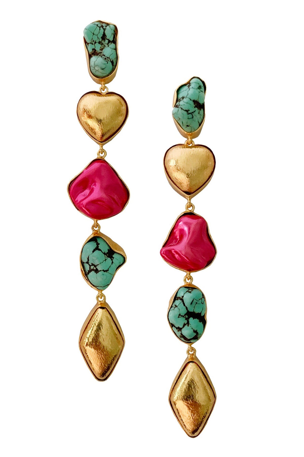 Poppy Pearl Embellished Danglers