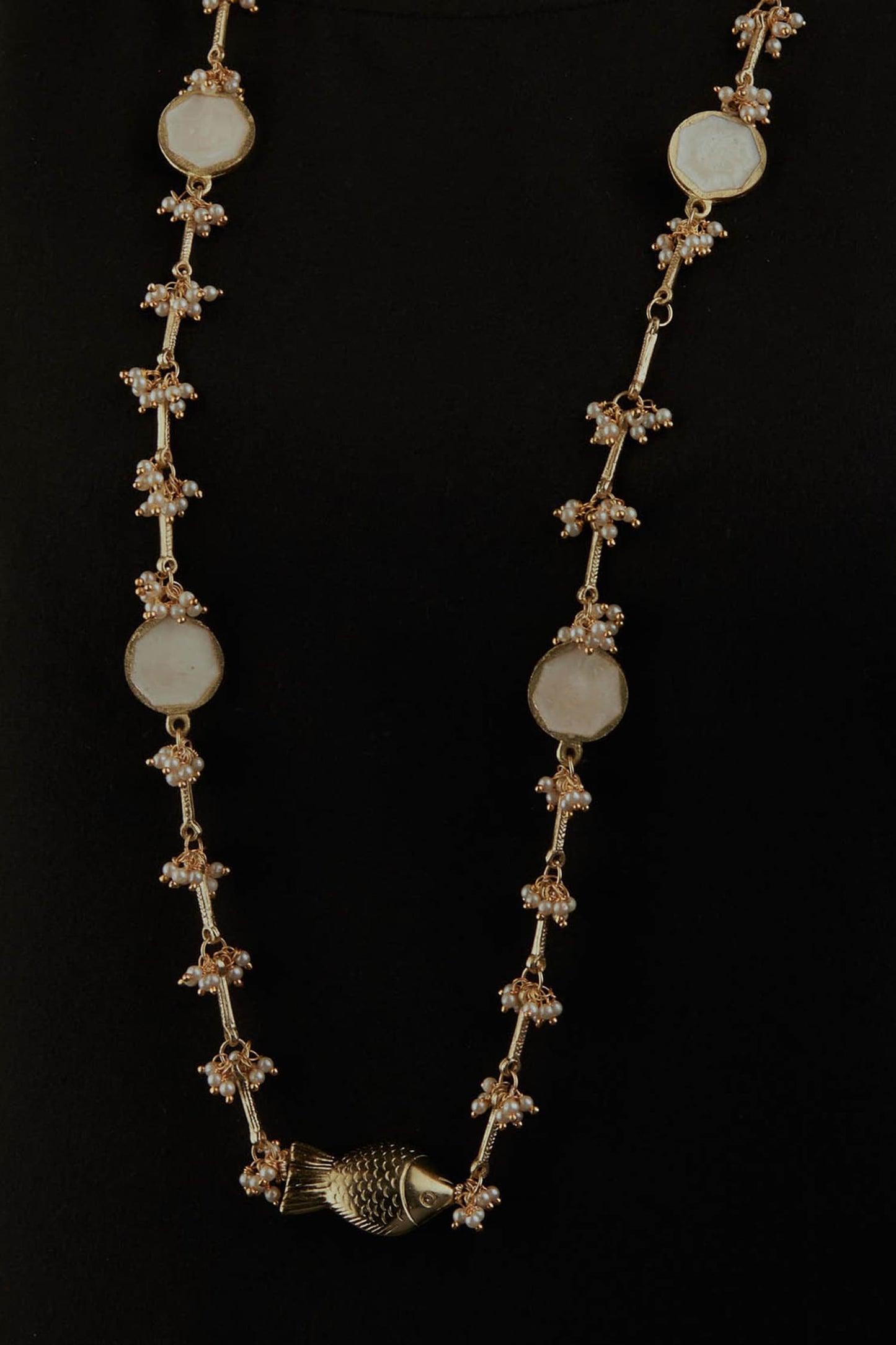 Fish Pendant Long Necklace