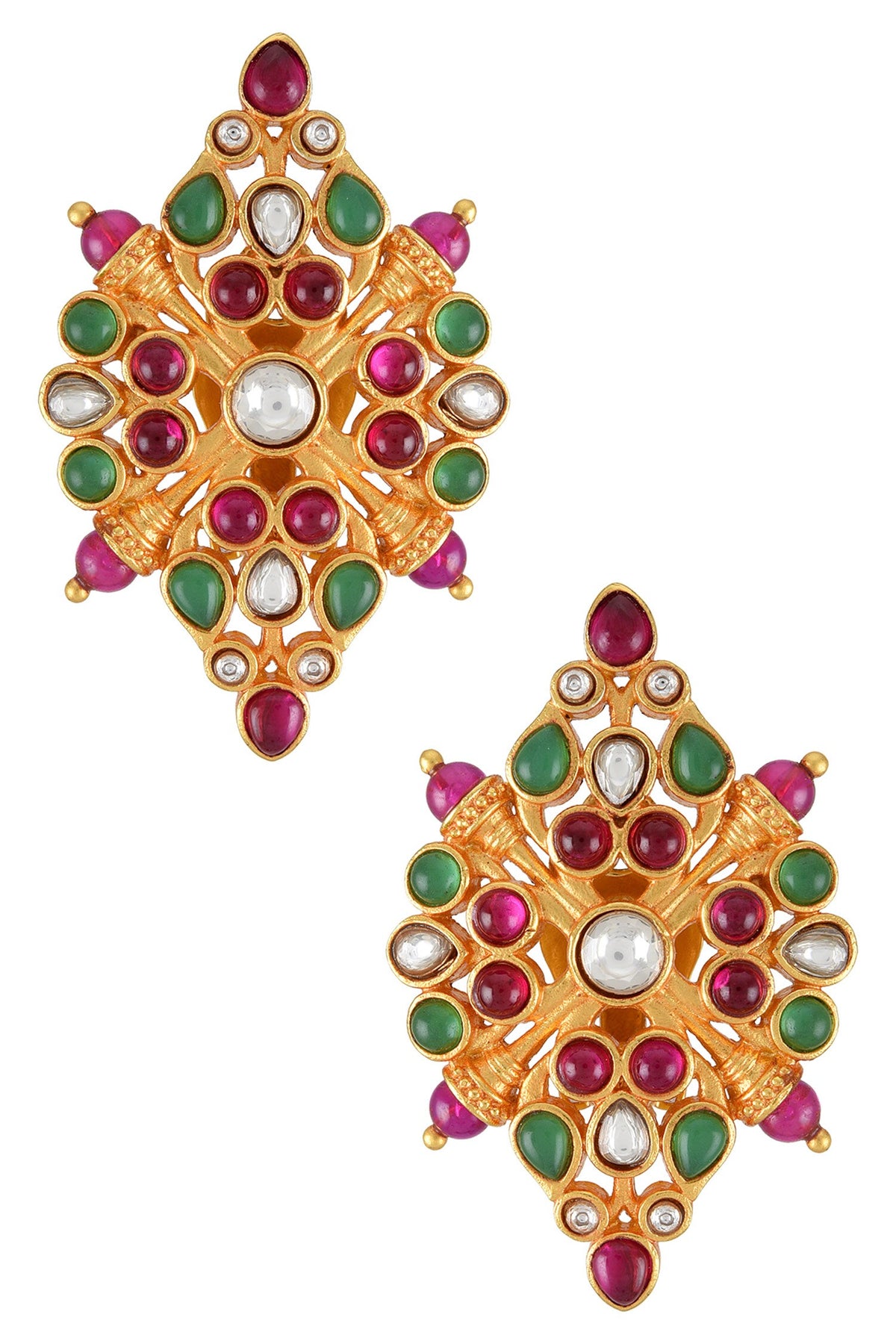 Gulnar Crystal Embellished Stud Earrings