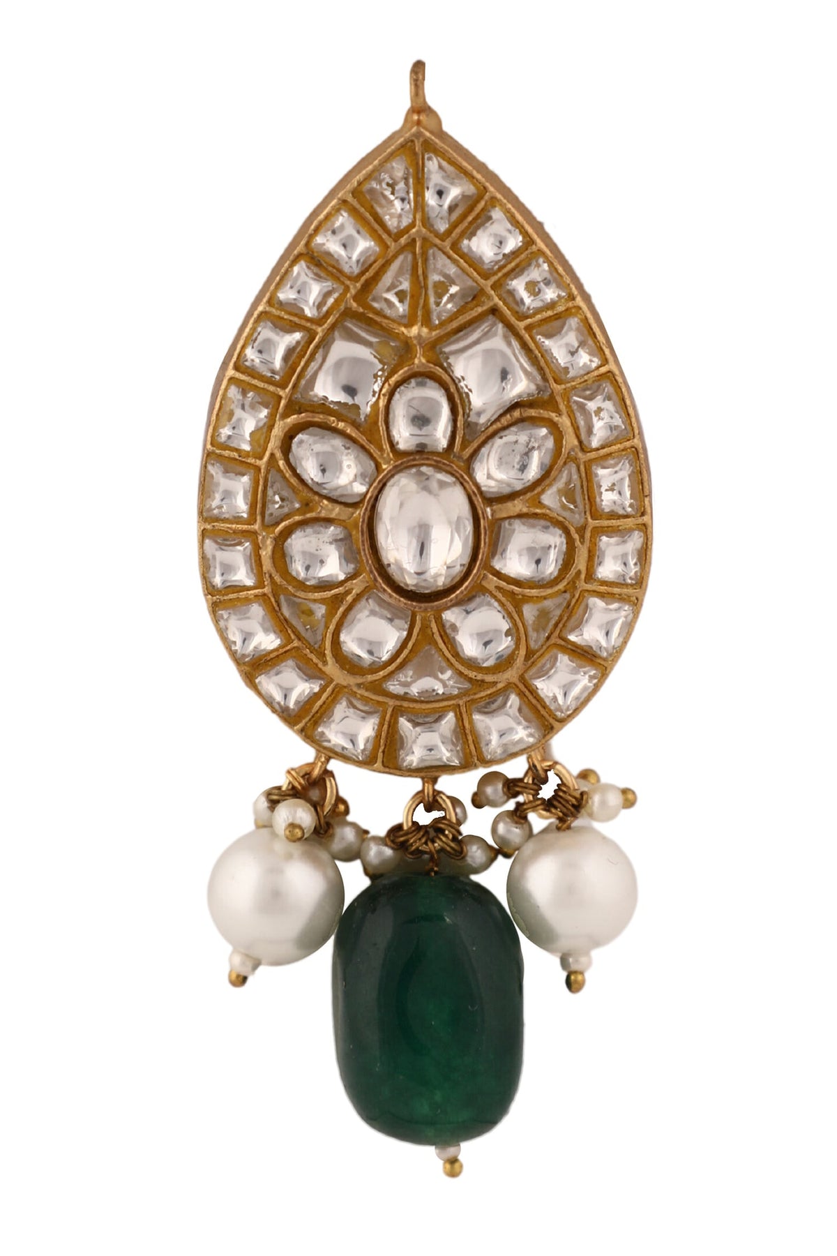 Geometric Pattern Embellished Brooch