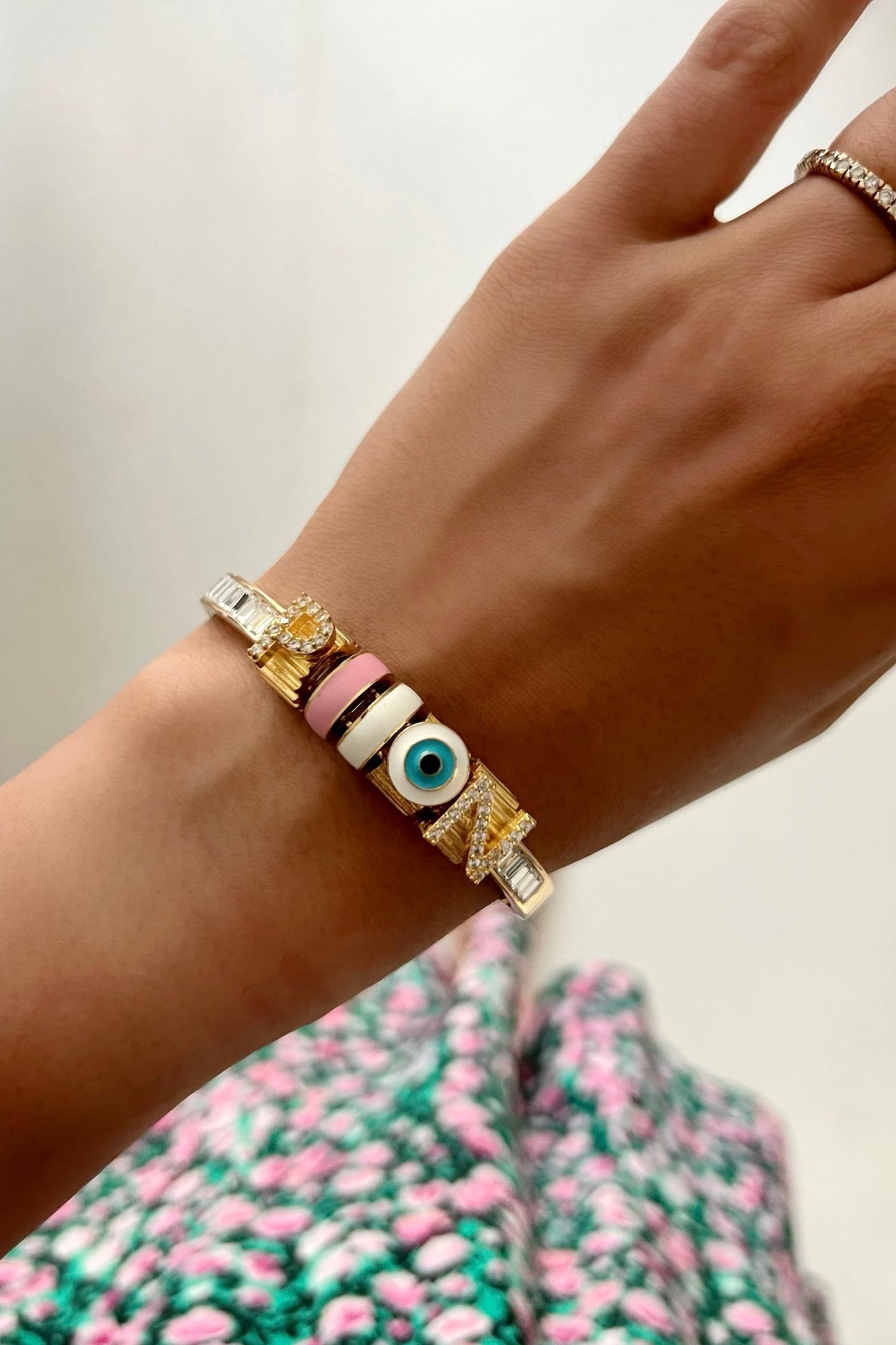 Evil Eye Enamelled Bracelet