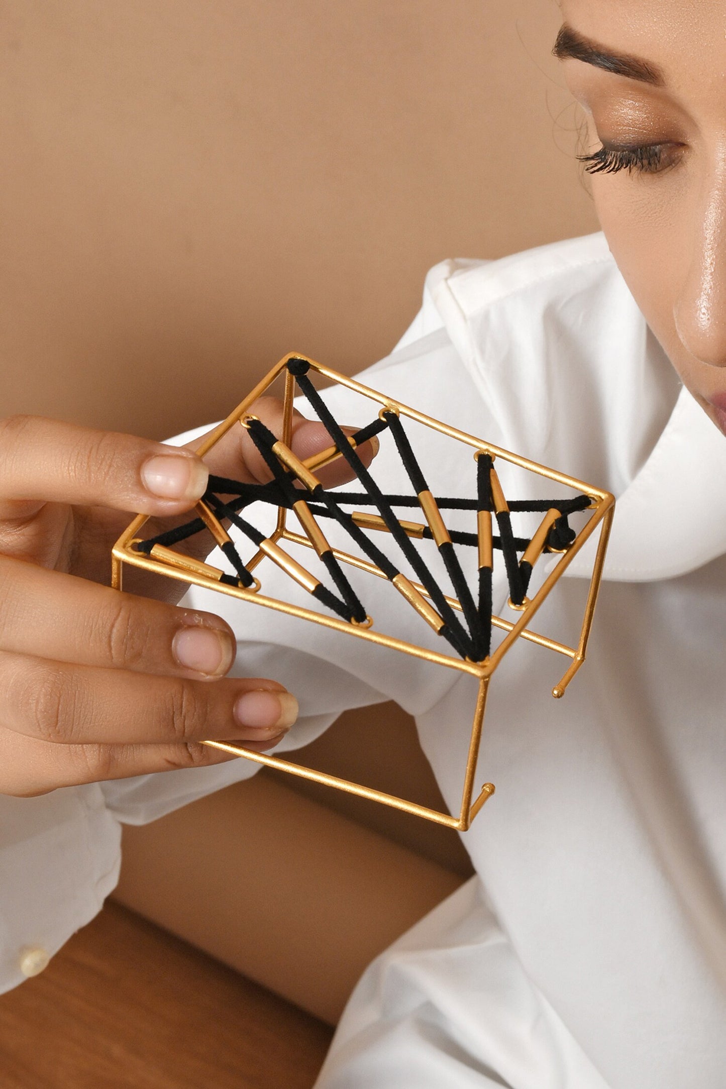 Geometric Interlaced Pattern Bracelet