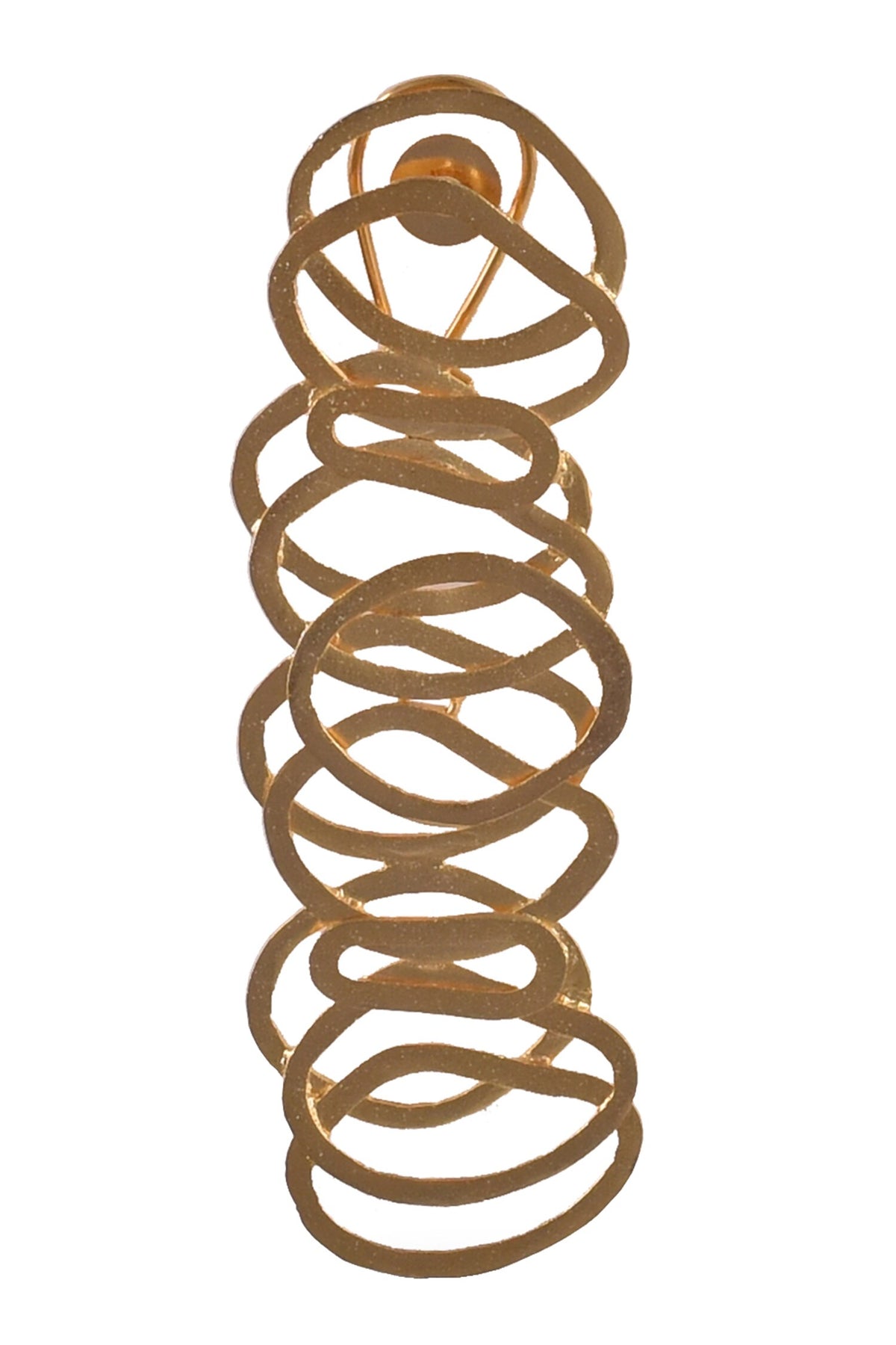 Coiled Drop Down Earrings