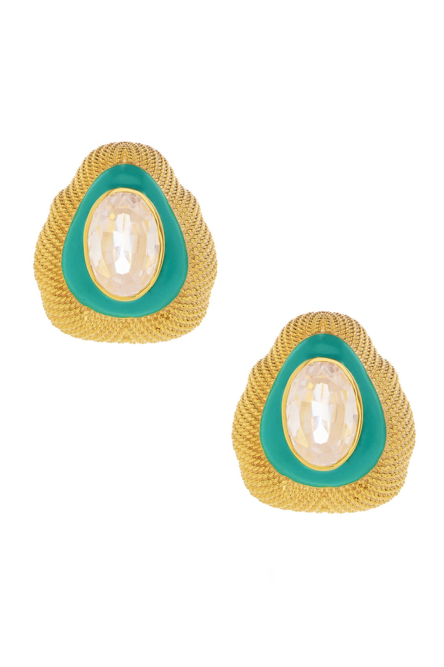 Cubic Zirconia Diamonds Embellished Studs