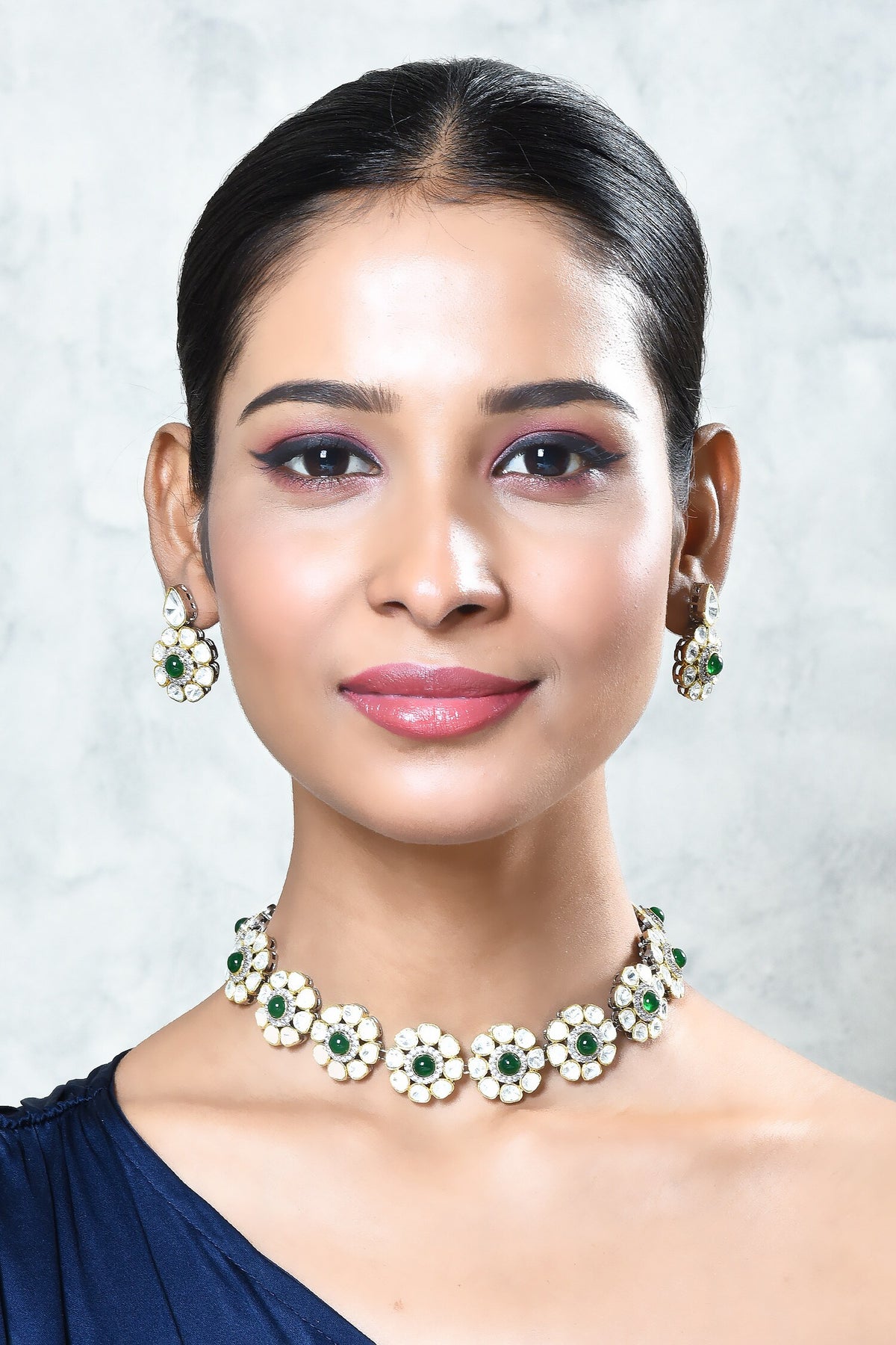 Bloom Kundan Embellished Choker Set