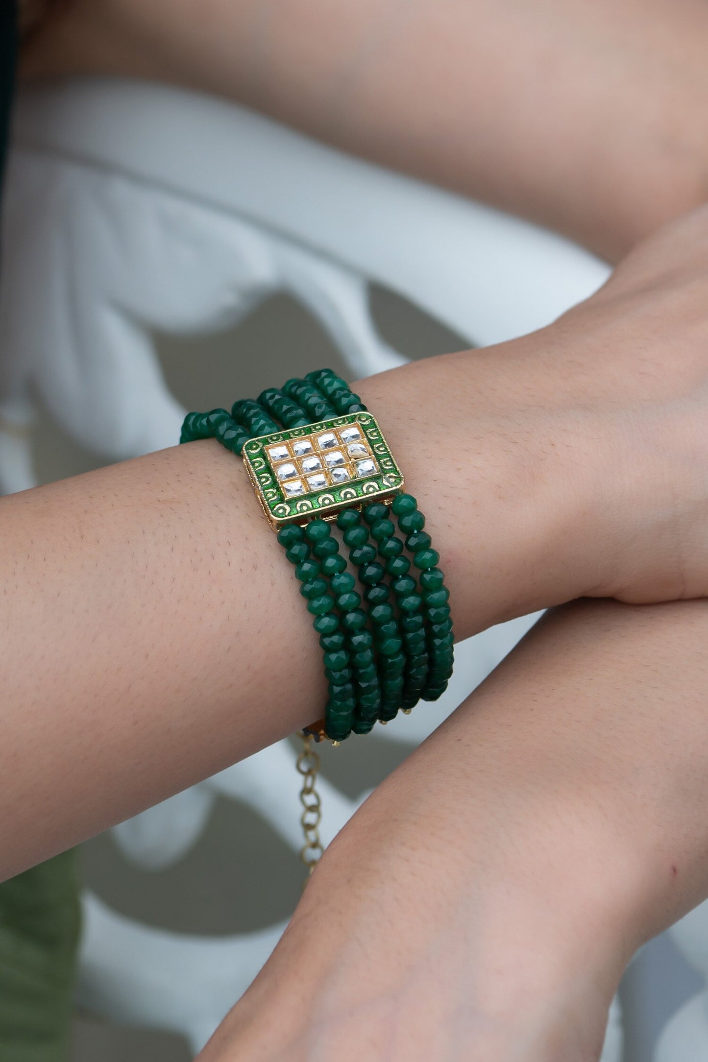 Onyx Stone Embellished Bracelet