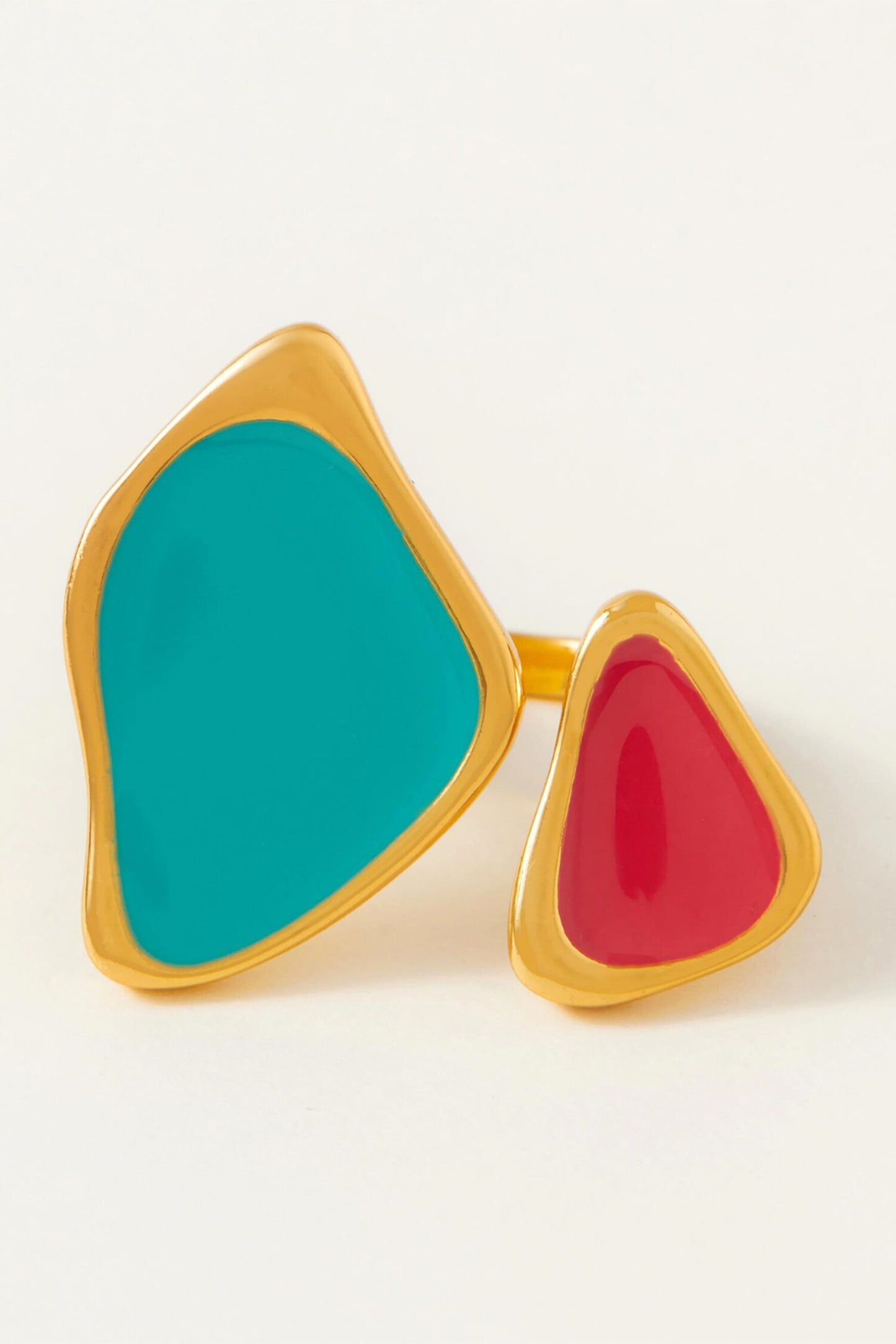 Ipanema Abstract Shaped Enameled Ring
