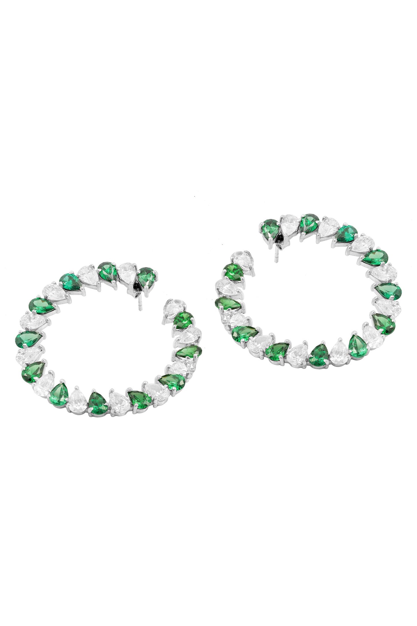 Cut Work Hoop Earrings