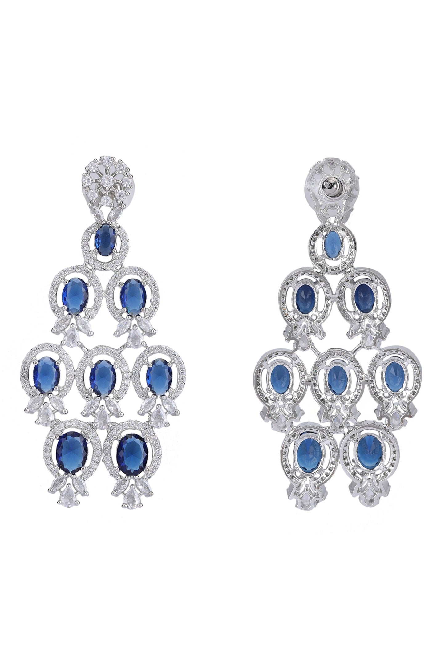 American Diamond Cutwork Embellished Necklace Set