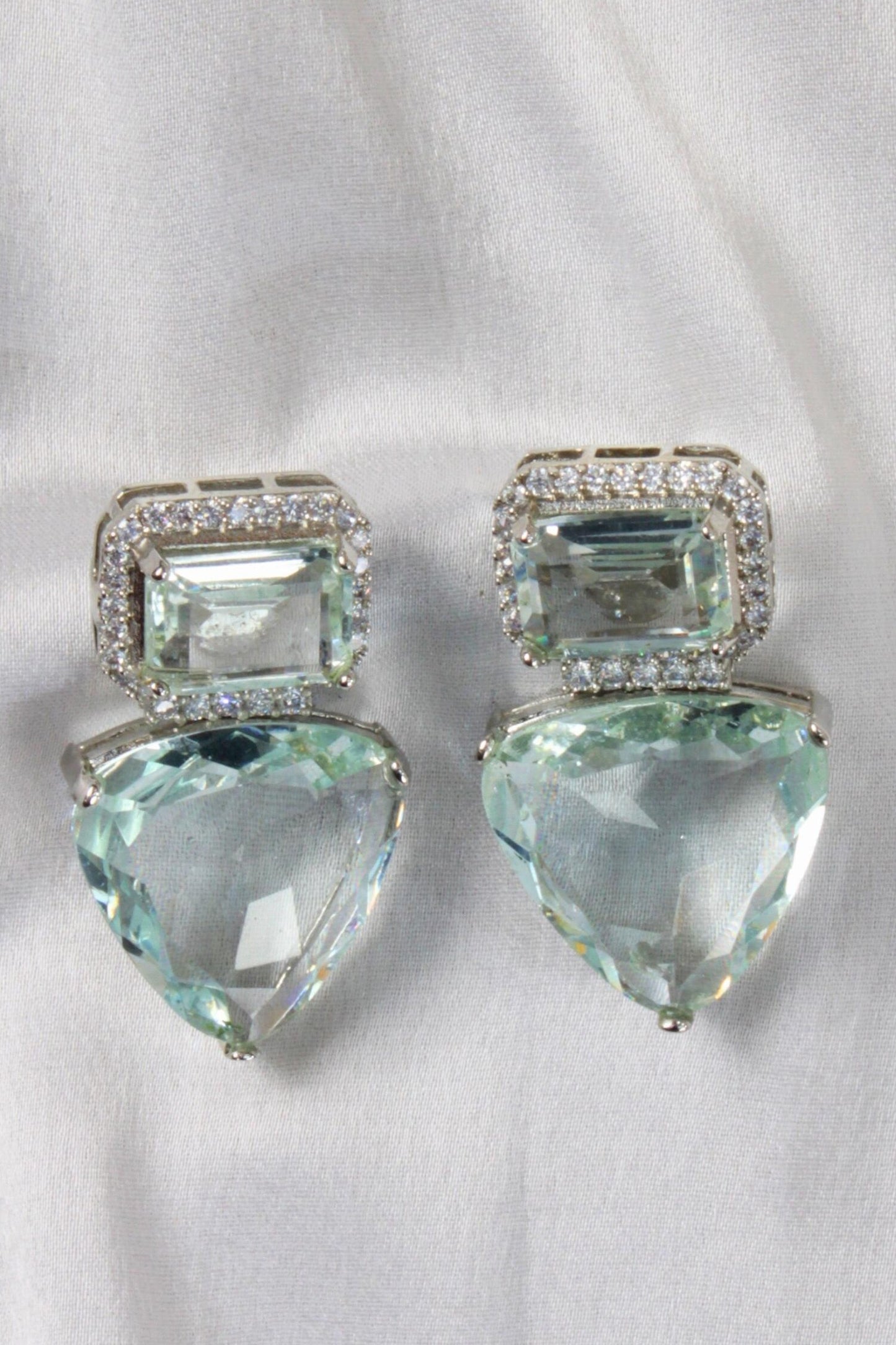 Crystal Studded Embellished Earrings