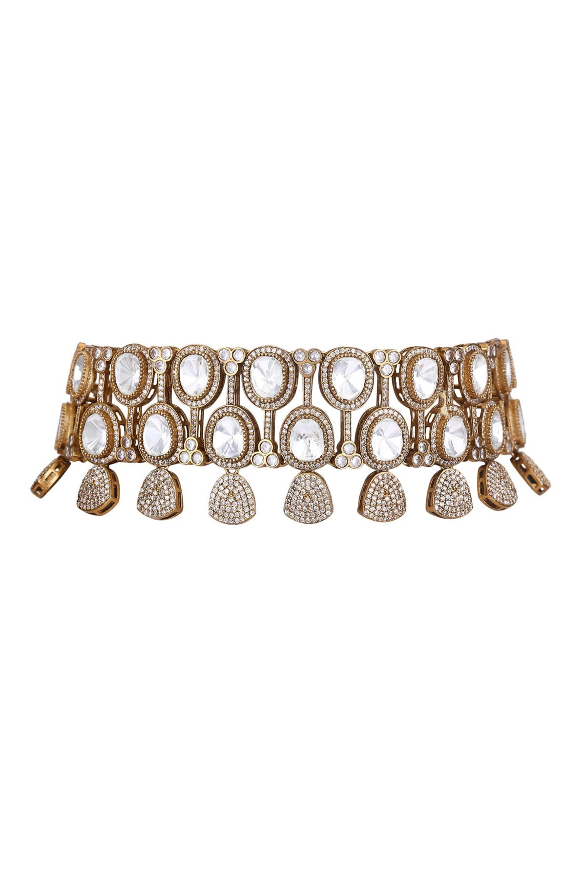 Kundan & Stones Embellished Necklace Set