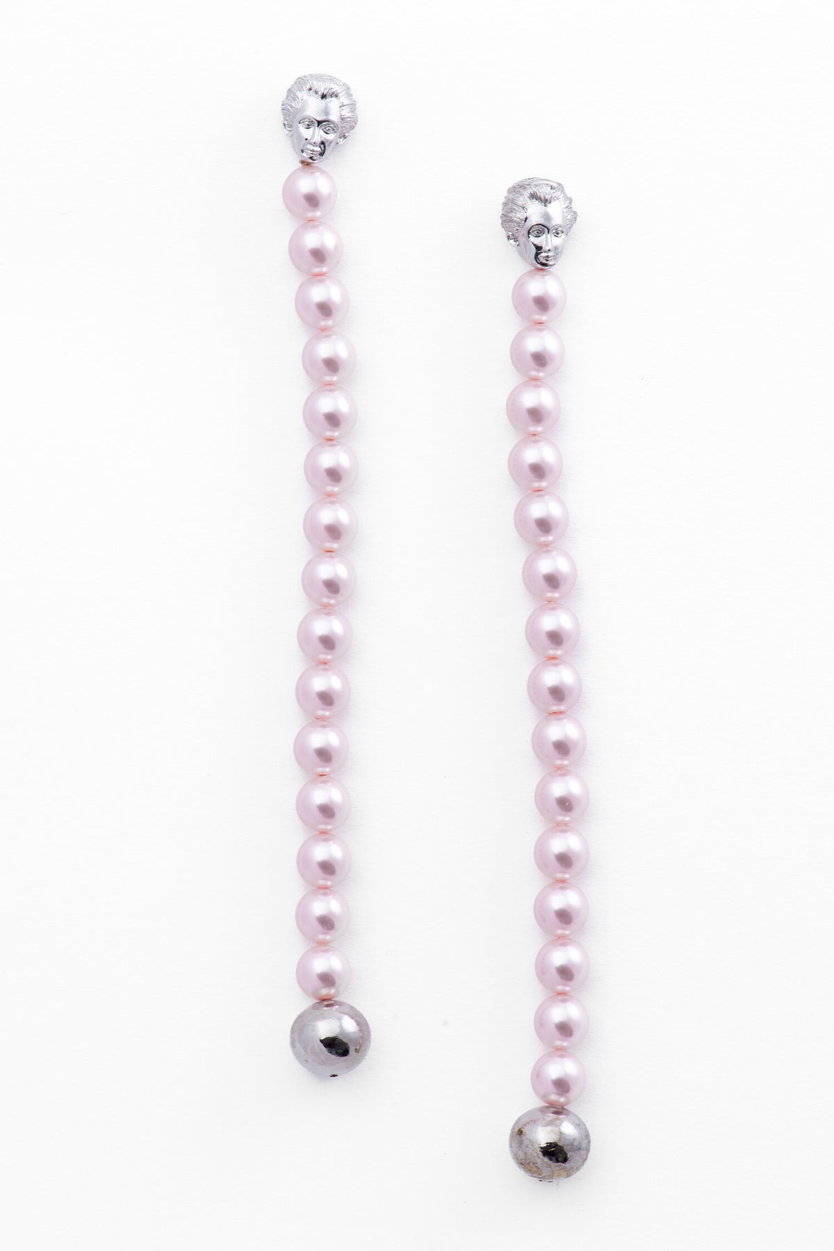 Swarovski Pearl Embellished Long Dangler Earrings