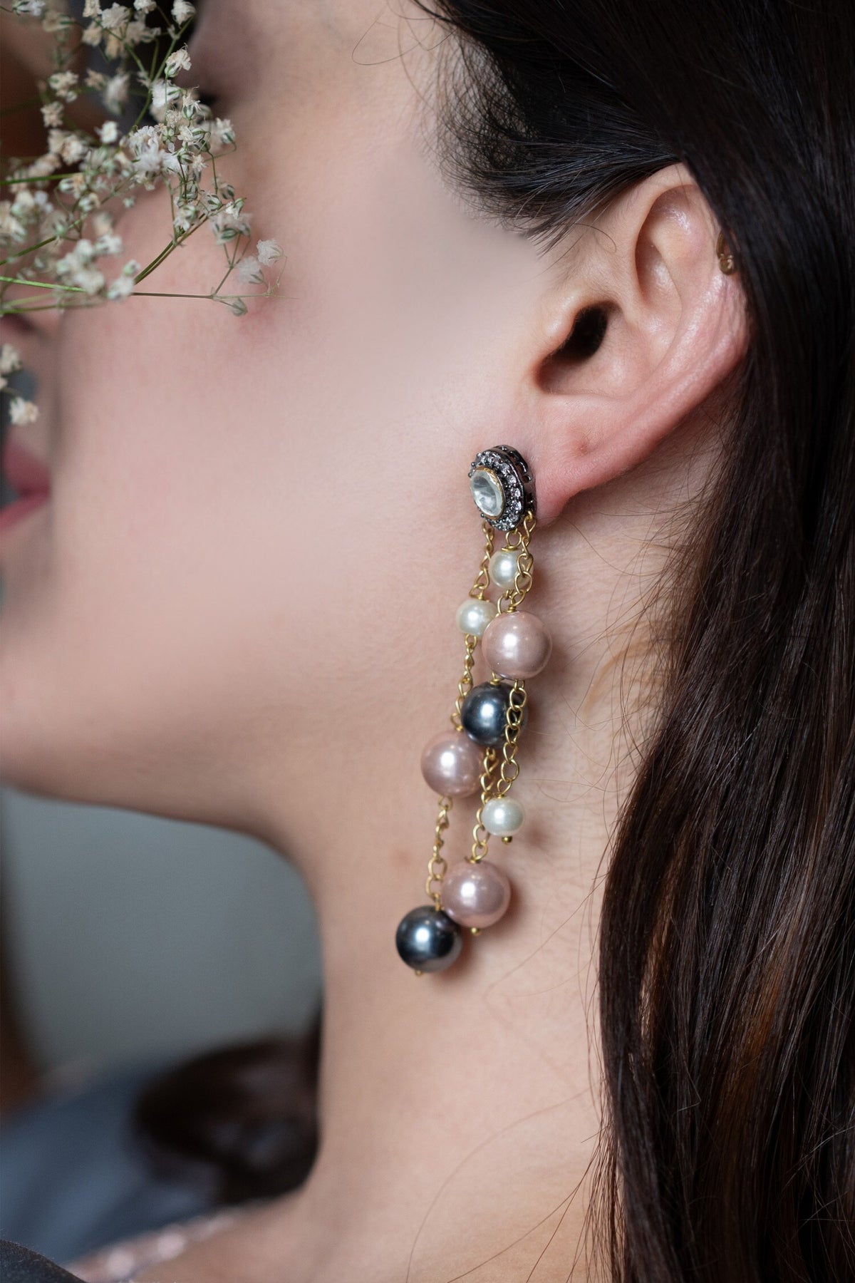 Polki & Pearl Embellished Earrings