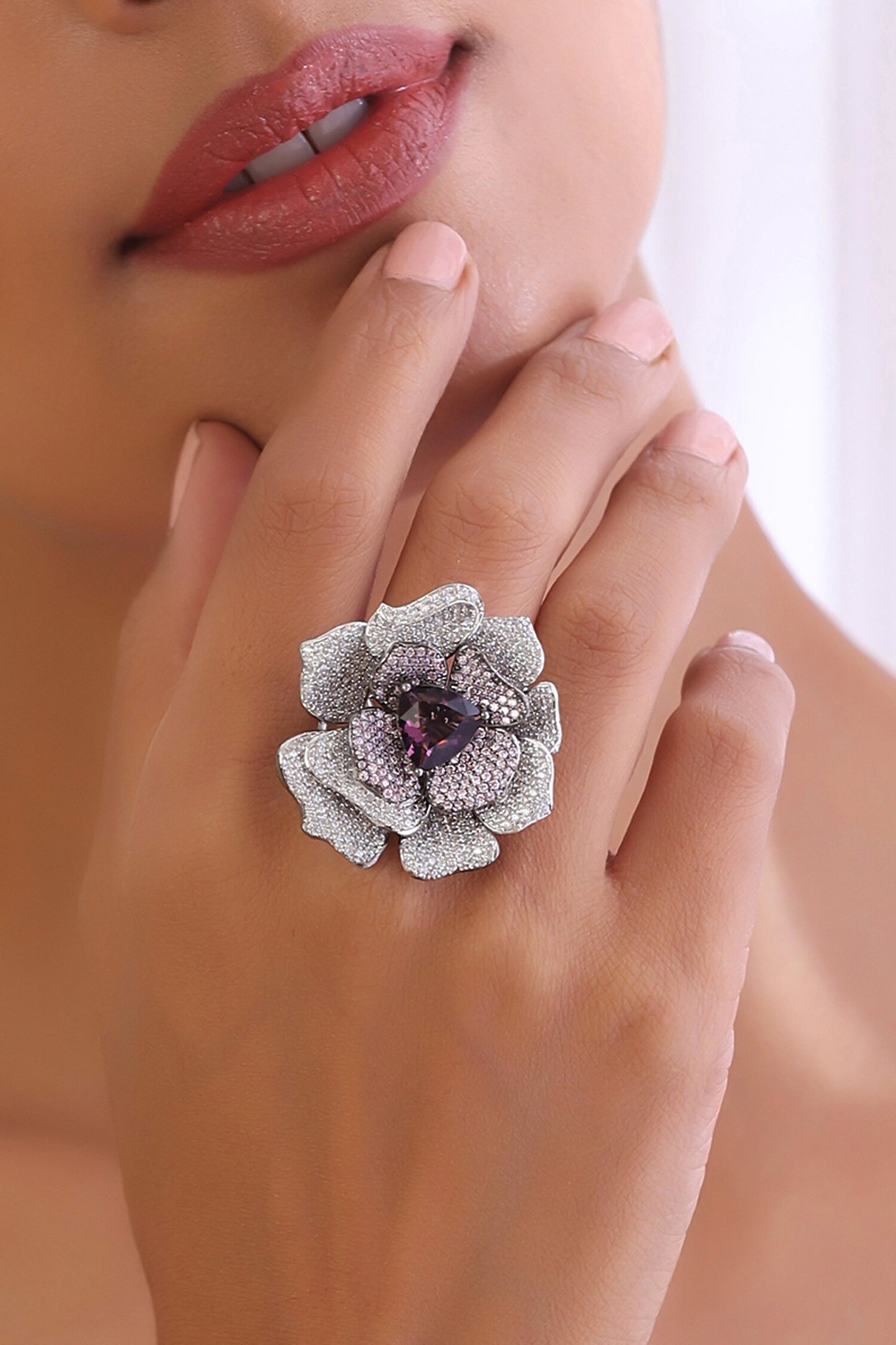 Rafflesia Zirconia Ring