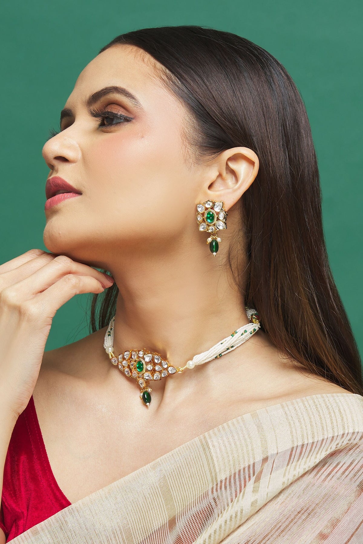 Kundan Studded Choker Set