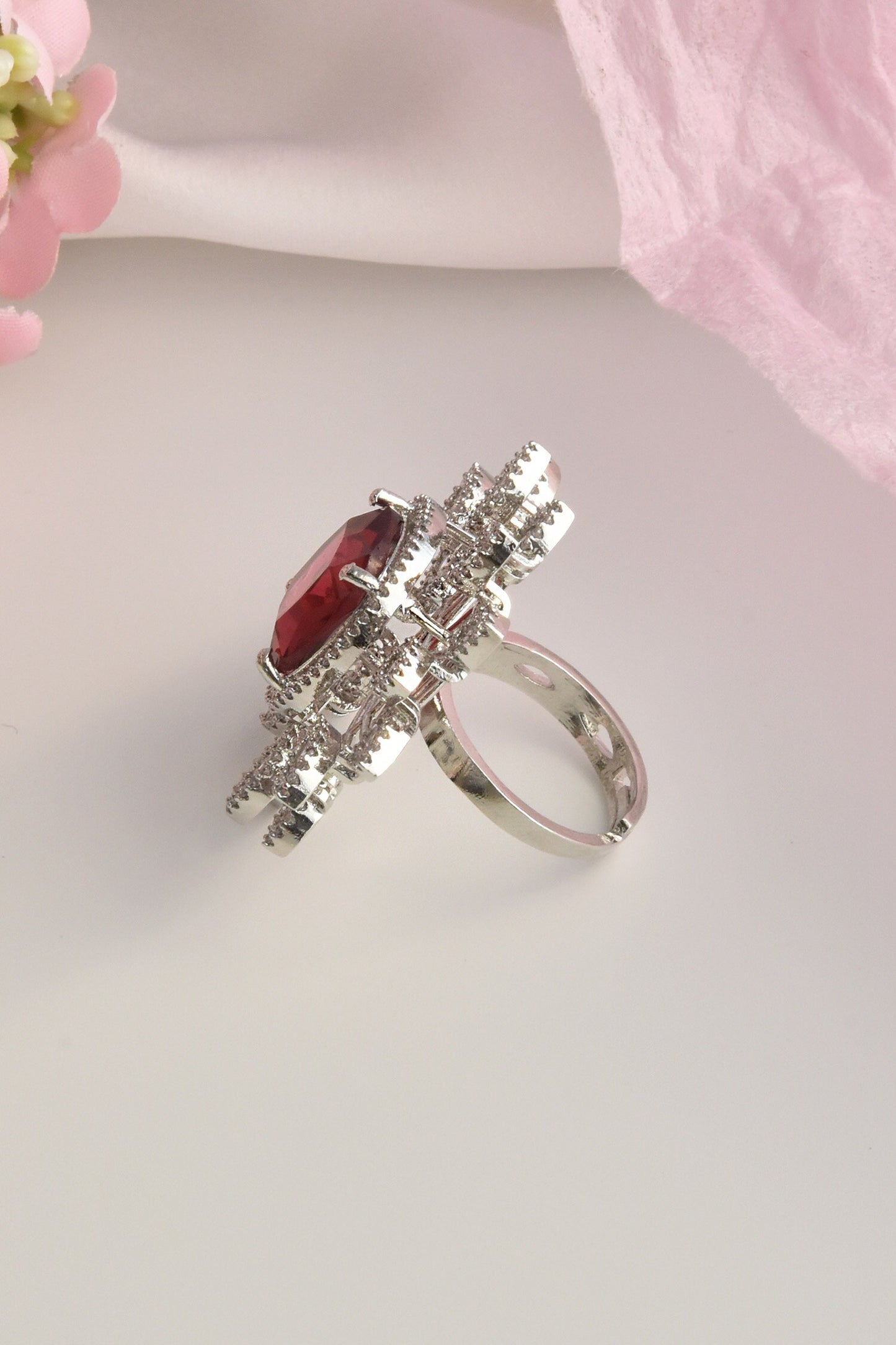 Floral Shaped Cutwork Ring