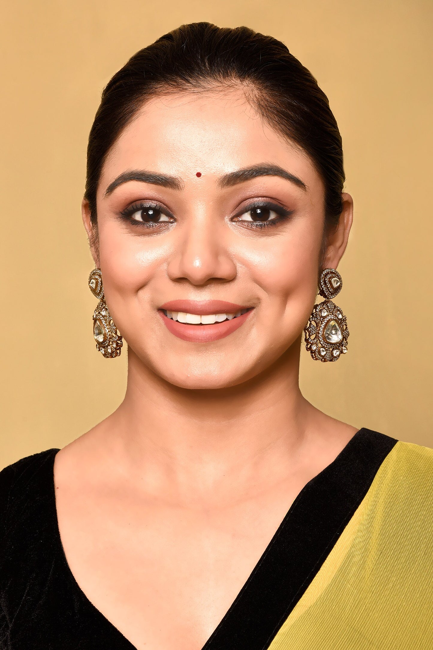 Stone Studded Dangler Earrings