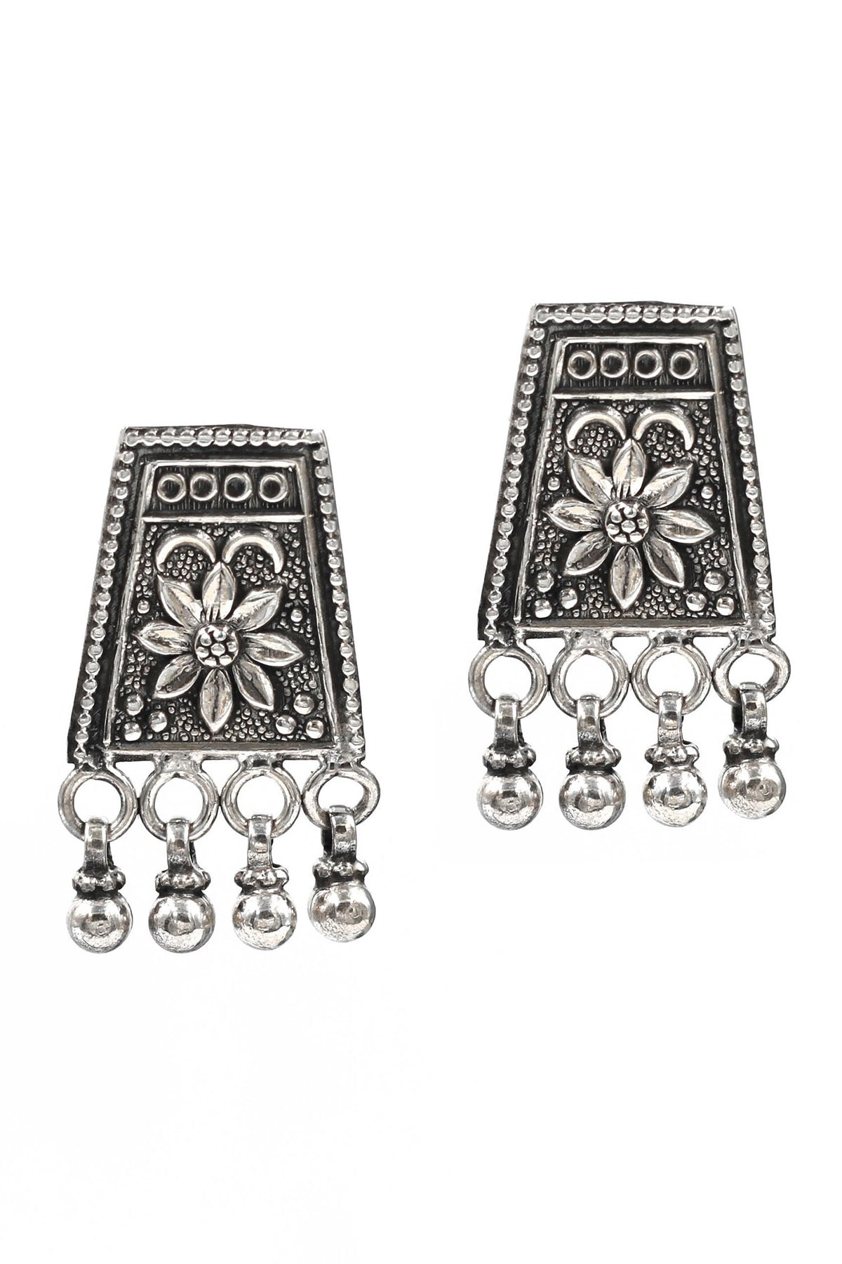 Flower Carved Earrings