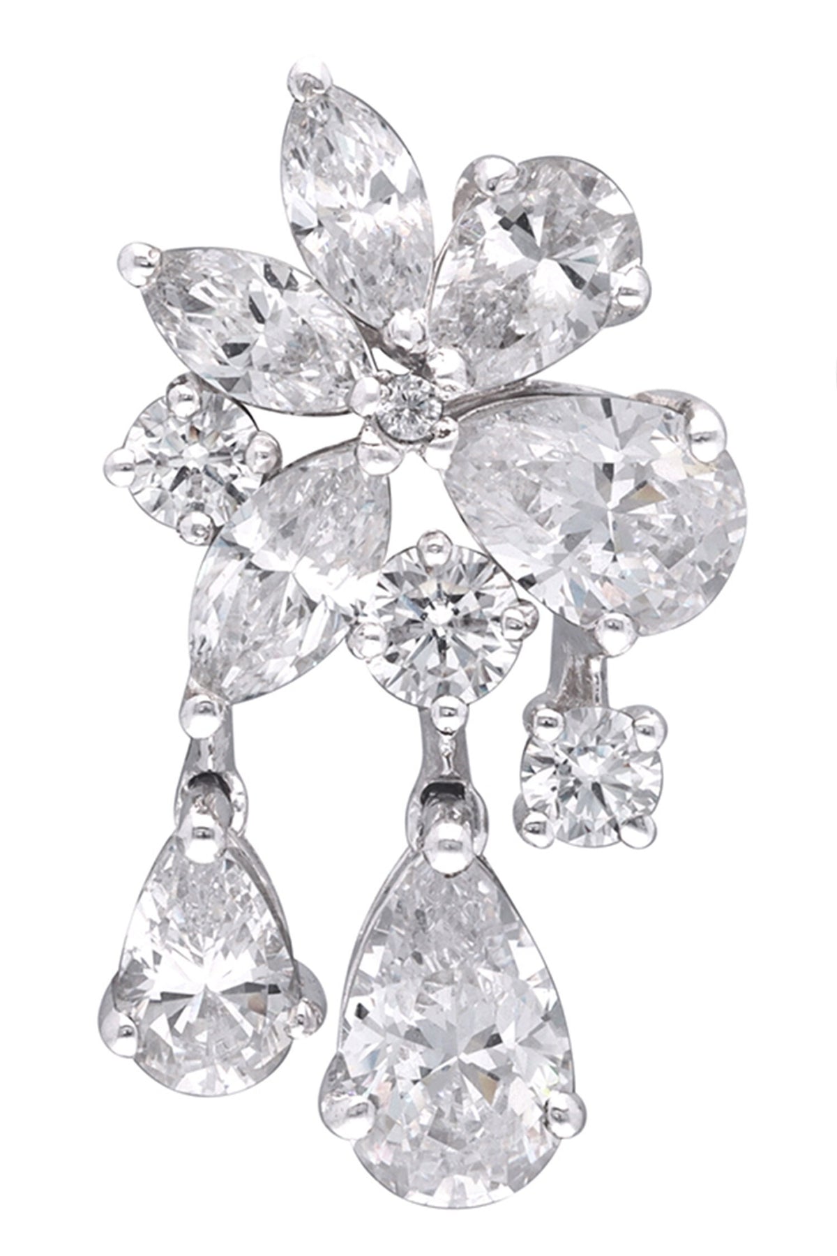 Swarovski Zirconia Floral Earrings