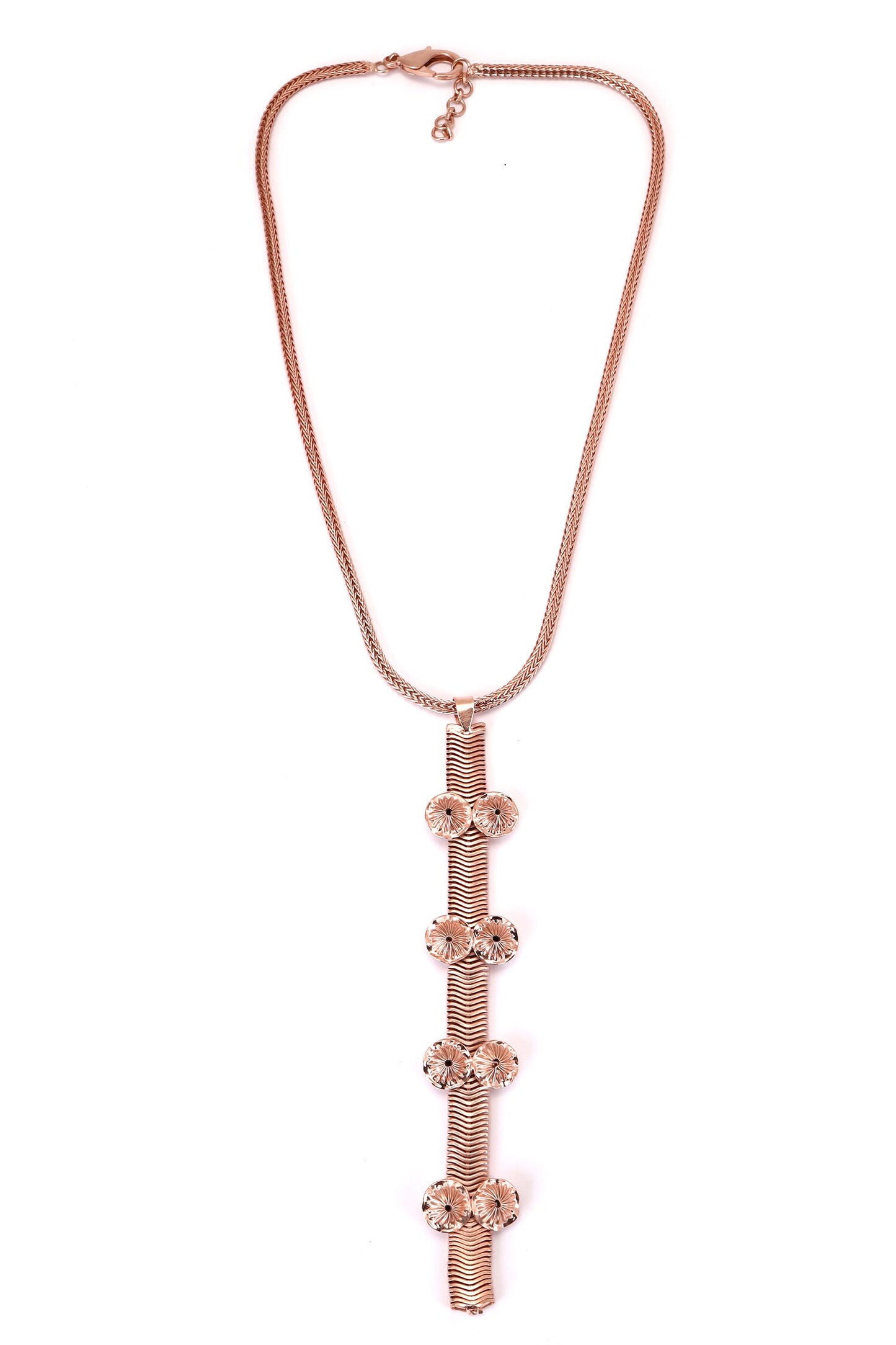 Coral Ornate Pendant Necklace