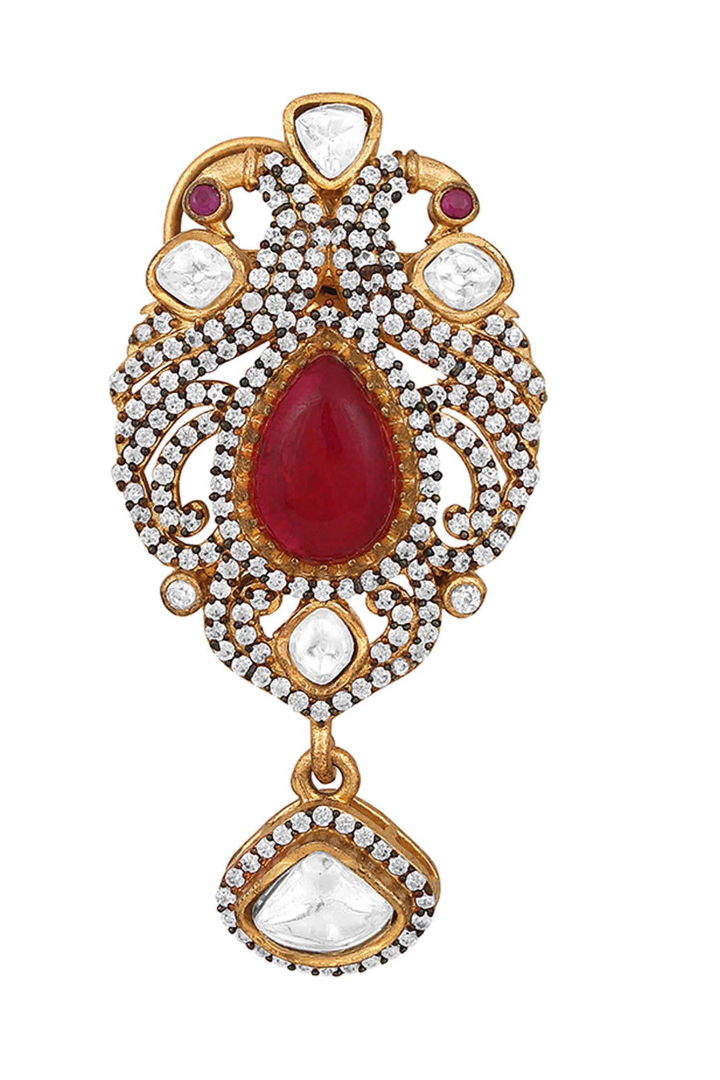 Kundan & Polki Embellished Necklace Set