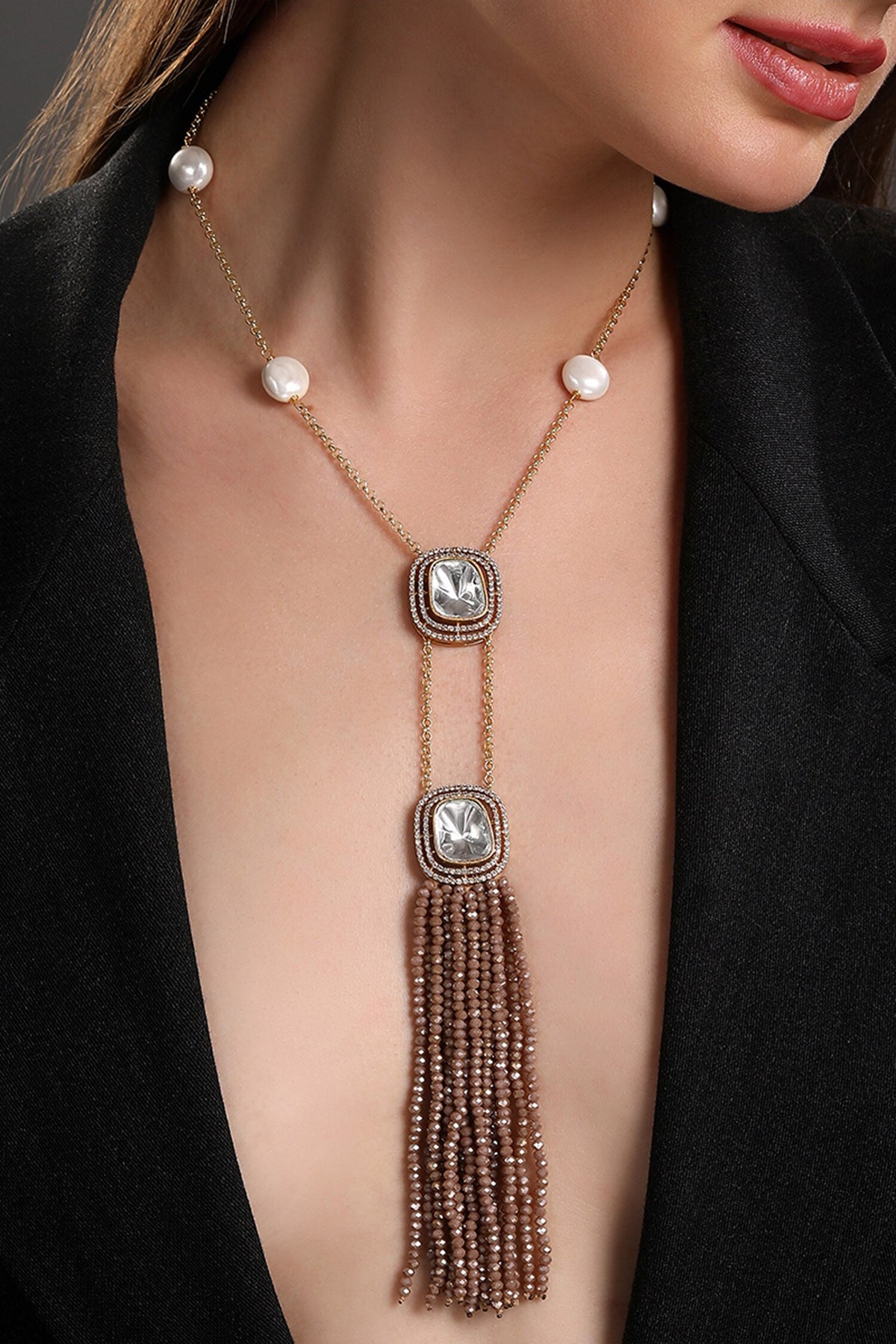 Crystal Dangler Pendant Necklace