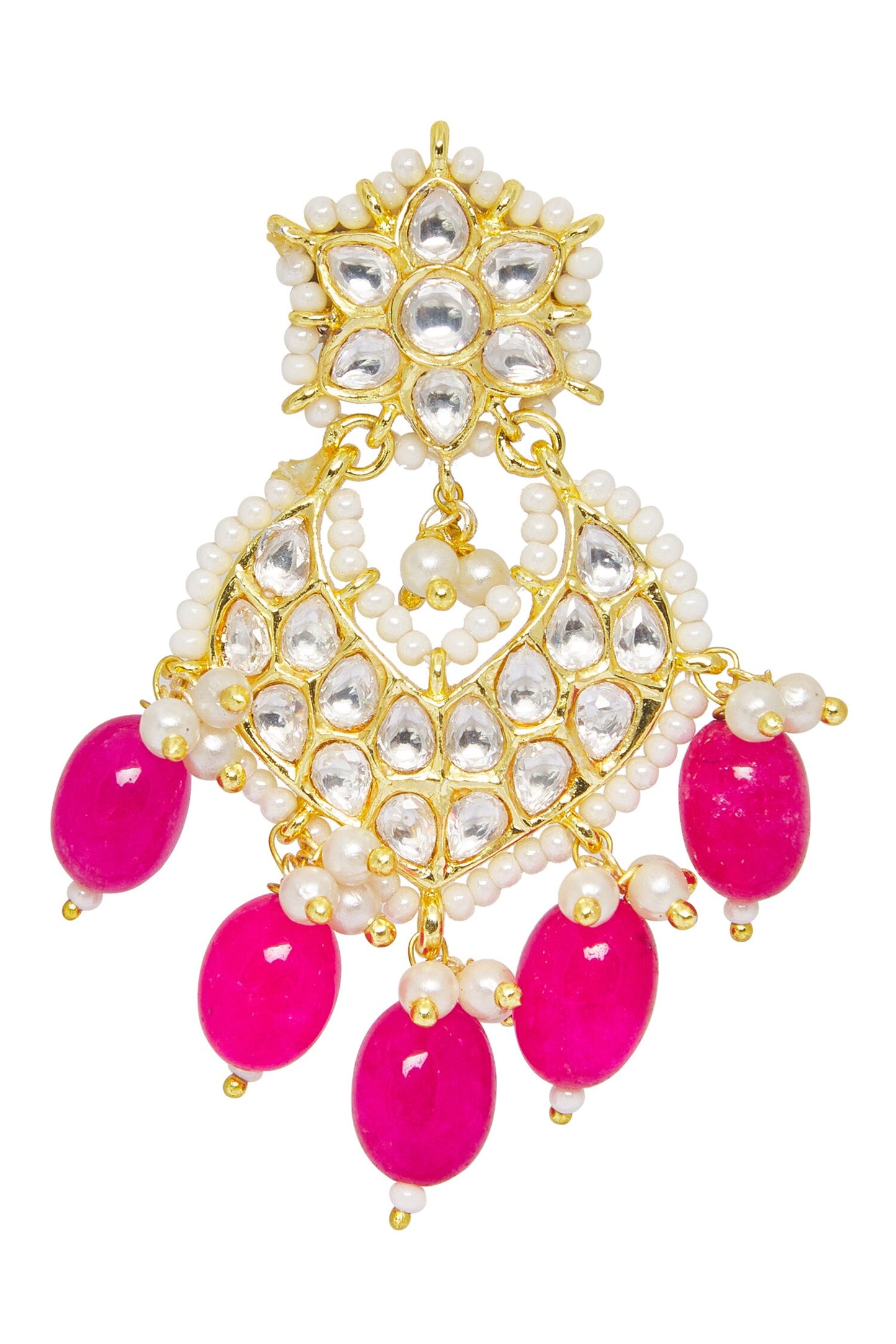 Floral Cutwork Dangler Earrings