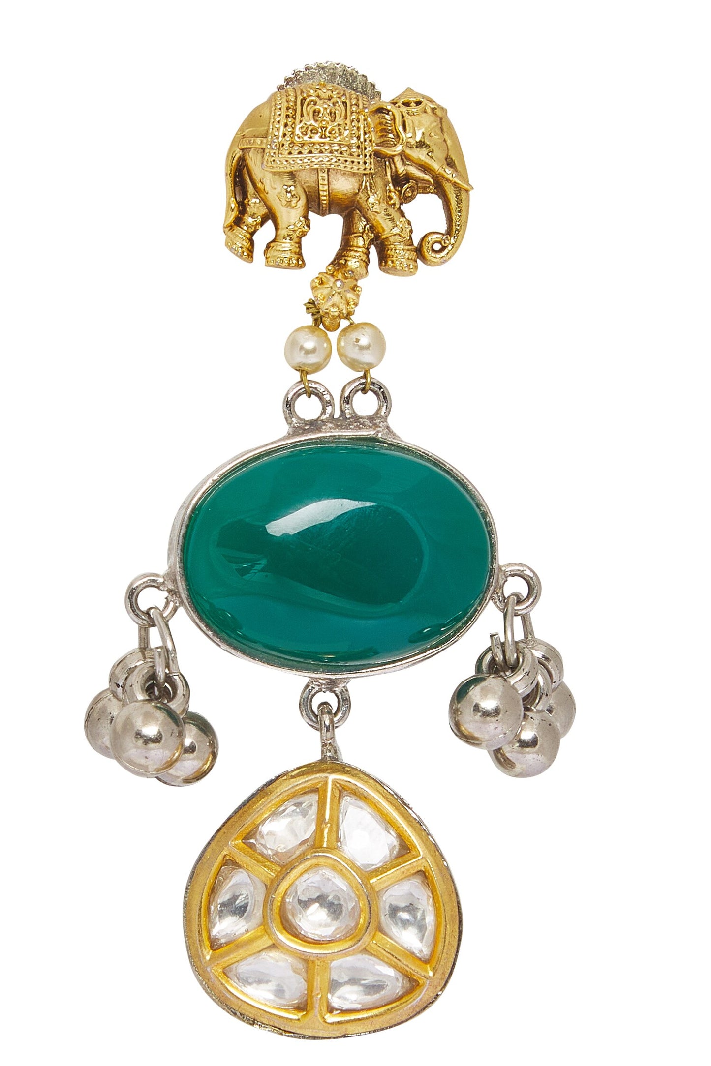 Carved Elephant Earrings