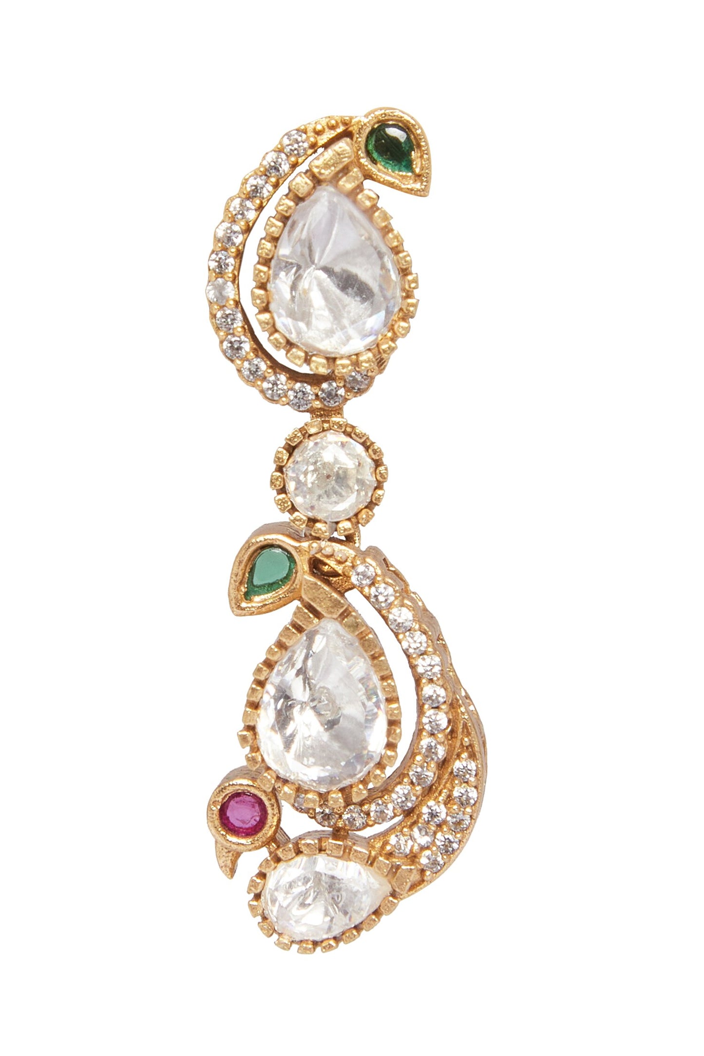 Stone Embellished Bird Necklace Set