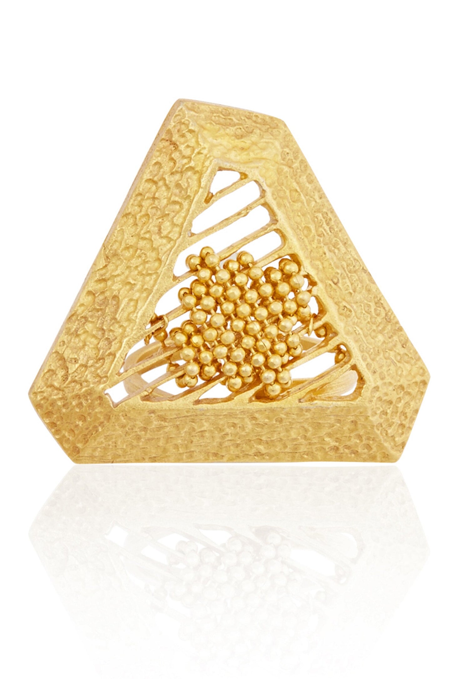 Triangle Shaped Ring 2 Pcs Set