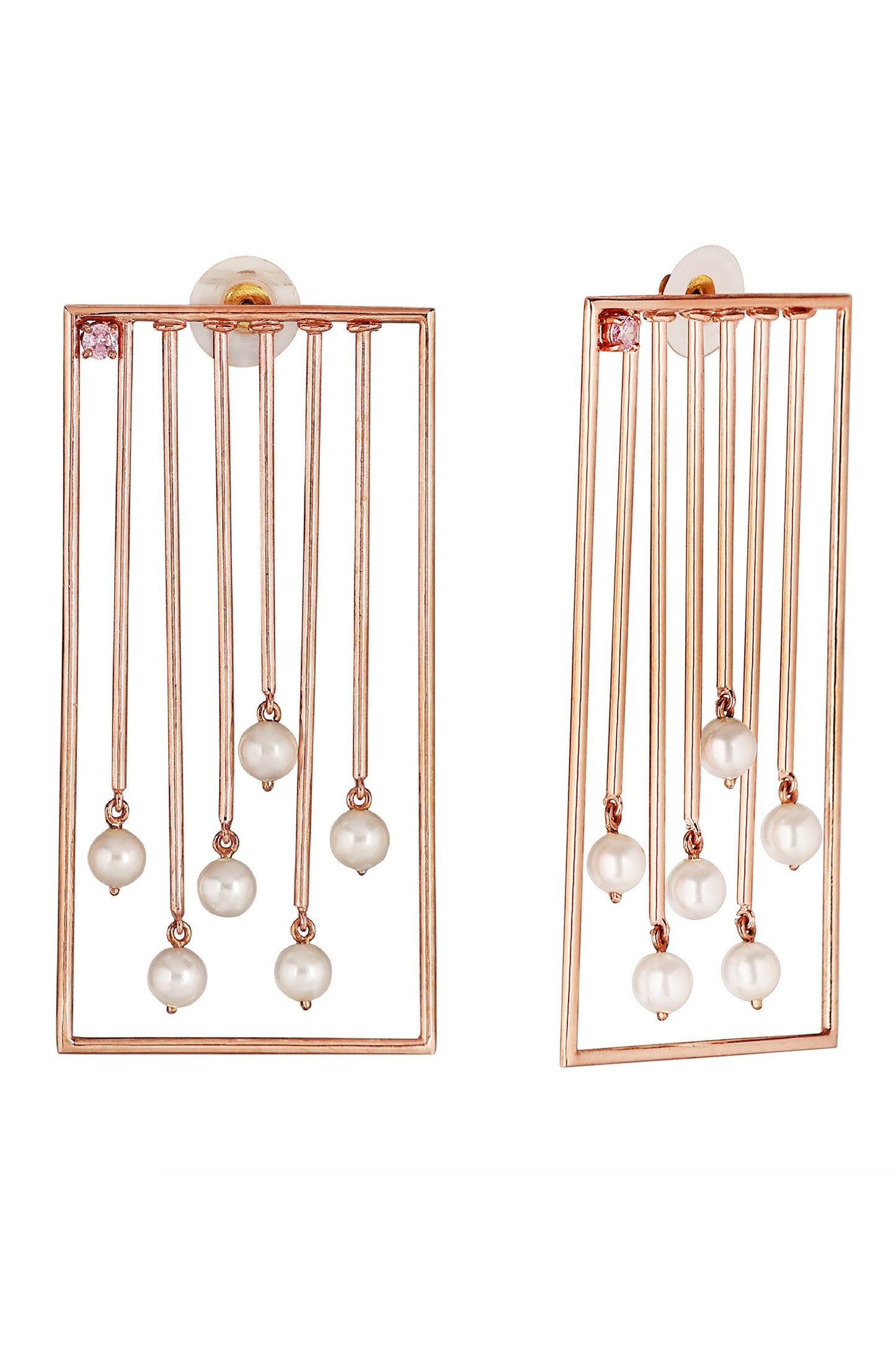 Nolana Pearl Frame Earrings