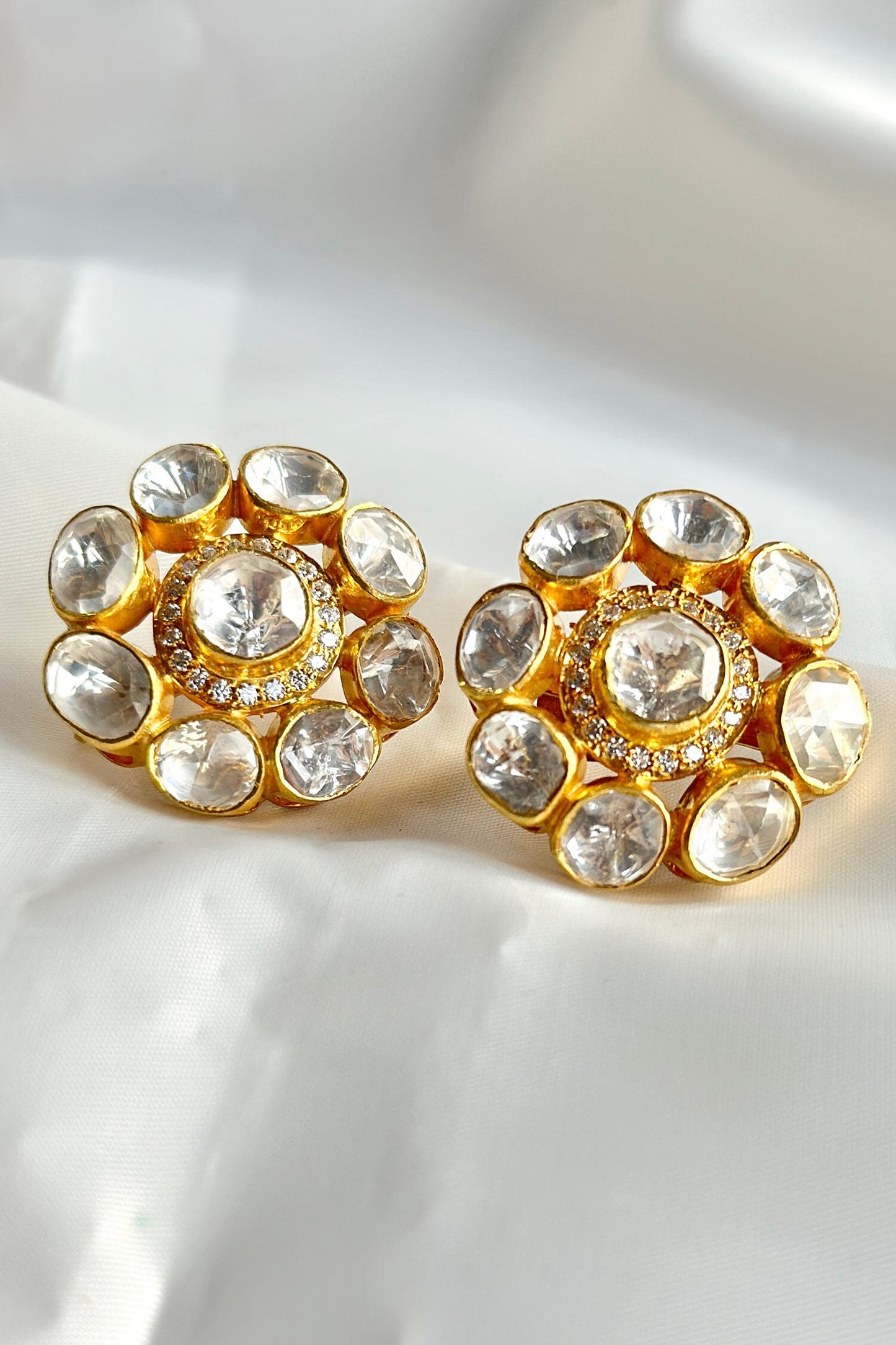 Floral Cutwork Studs