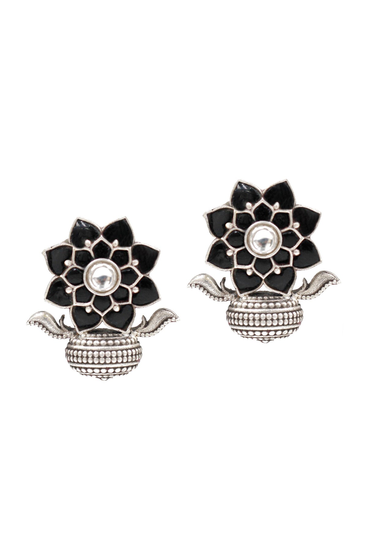 Rayana Floral Crest Earrings