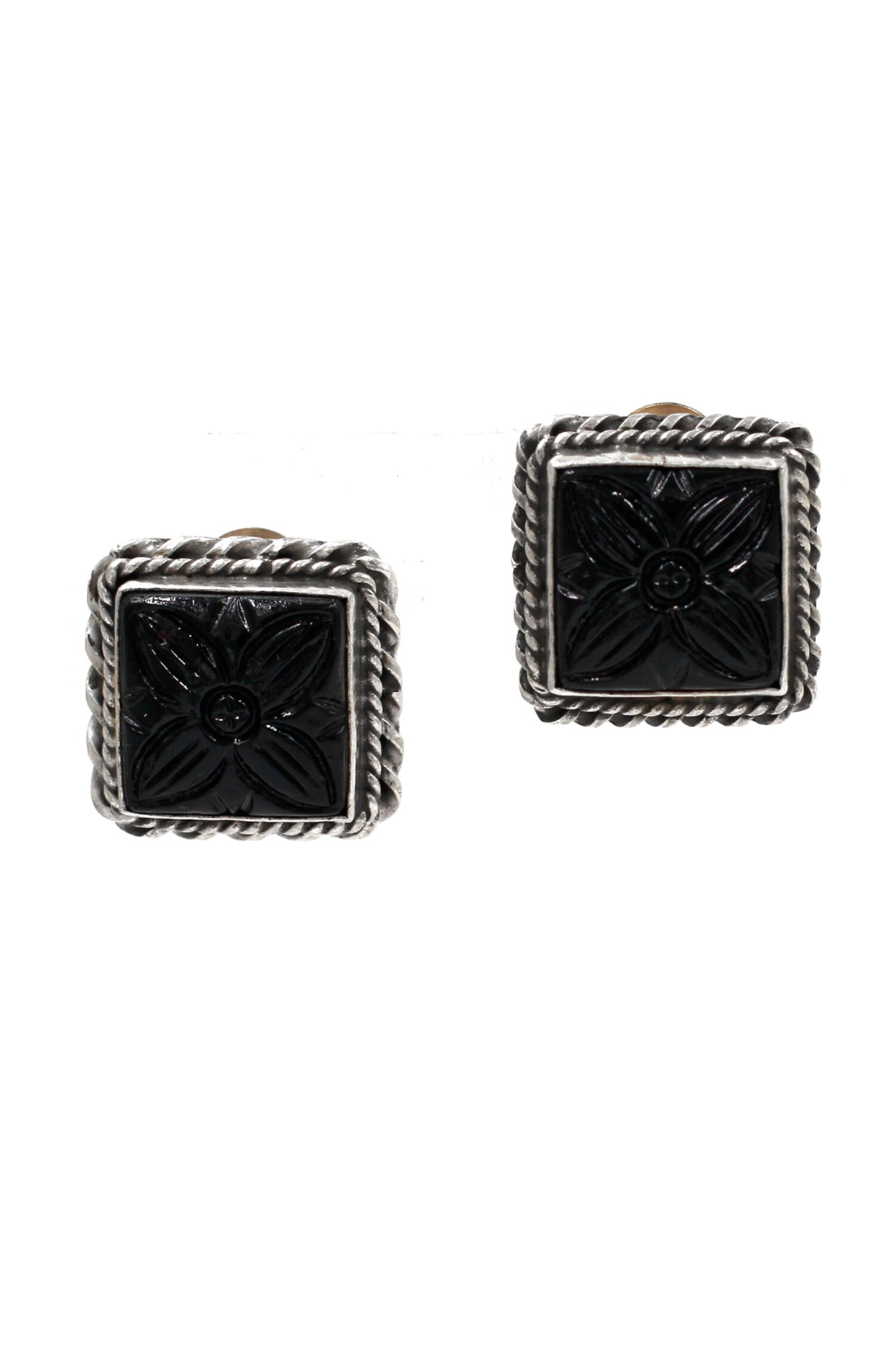 Ahana Petal Flower Quartz Studs
