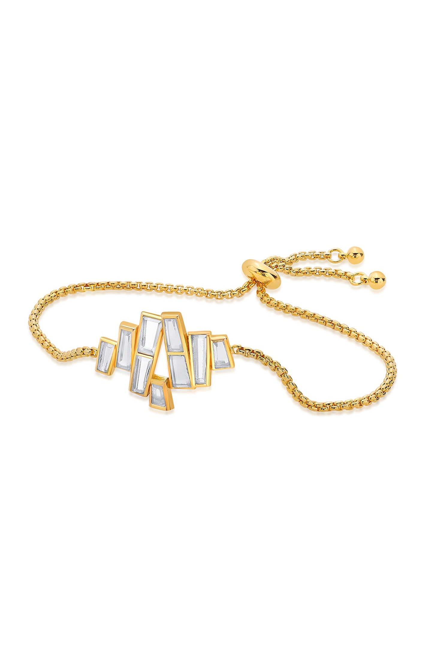 Abstract Mirror Studded Bracelet