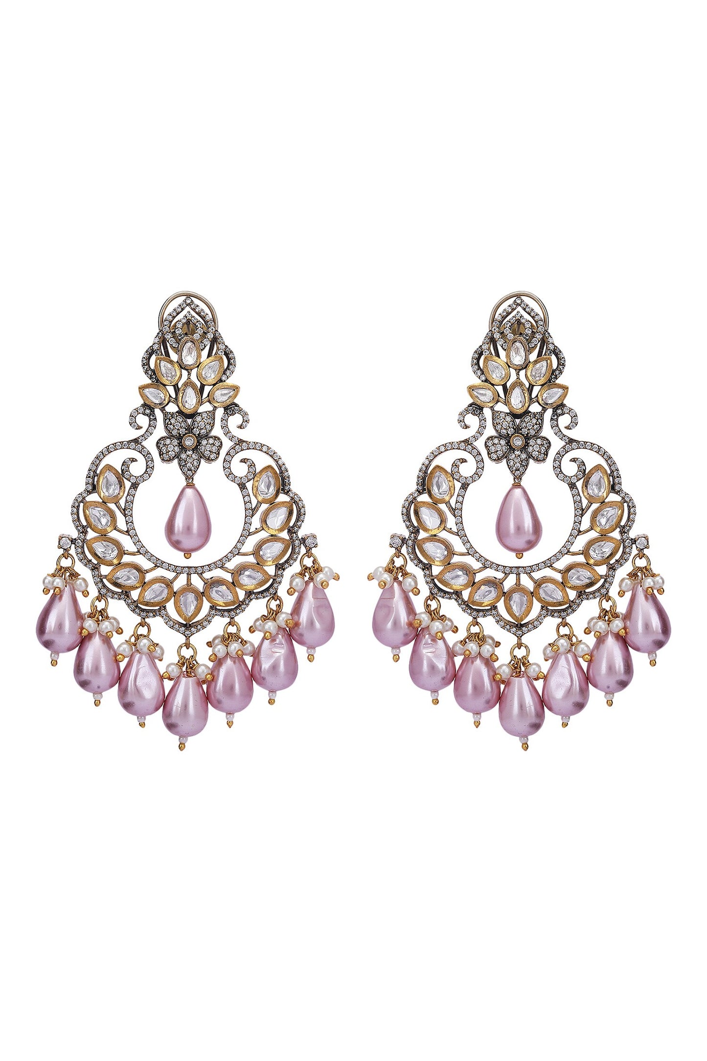 Kundan Studded Chandbalis