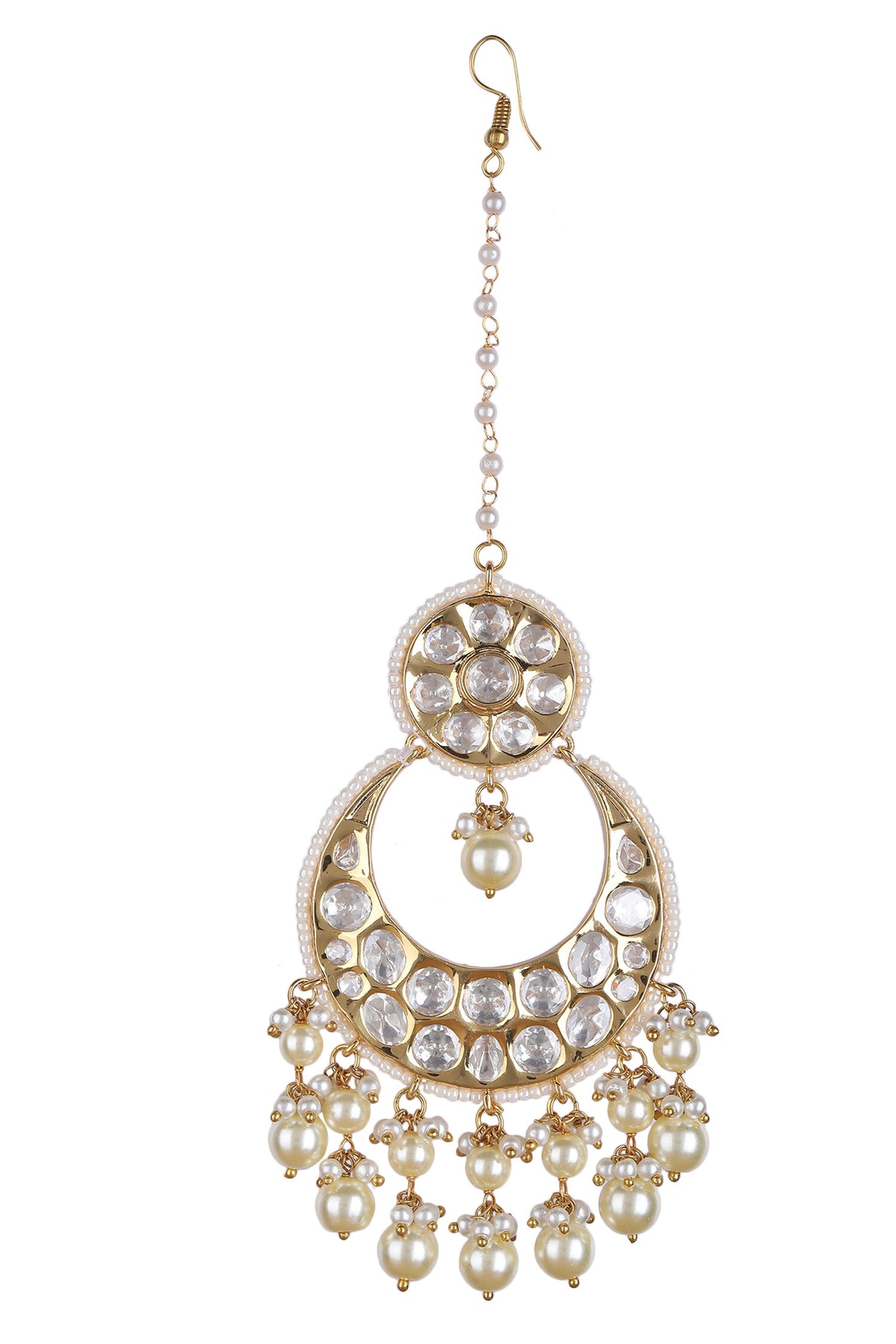 Stone Studded Cutwork Necklace Set