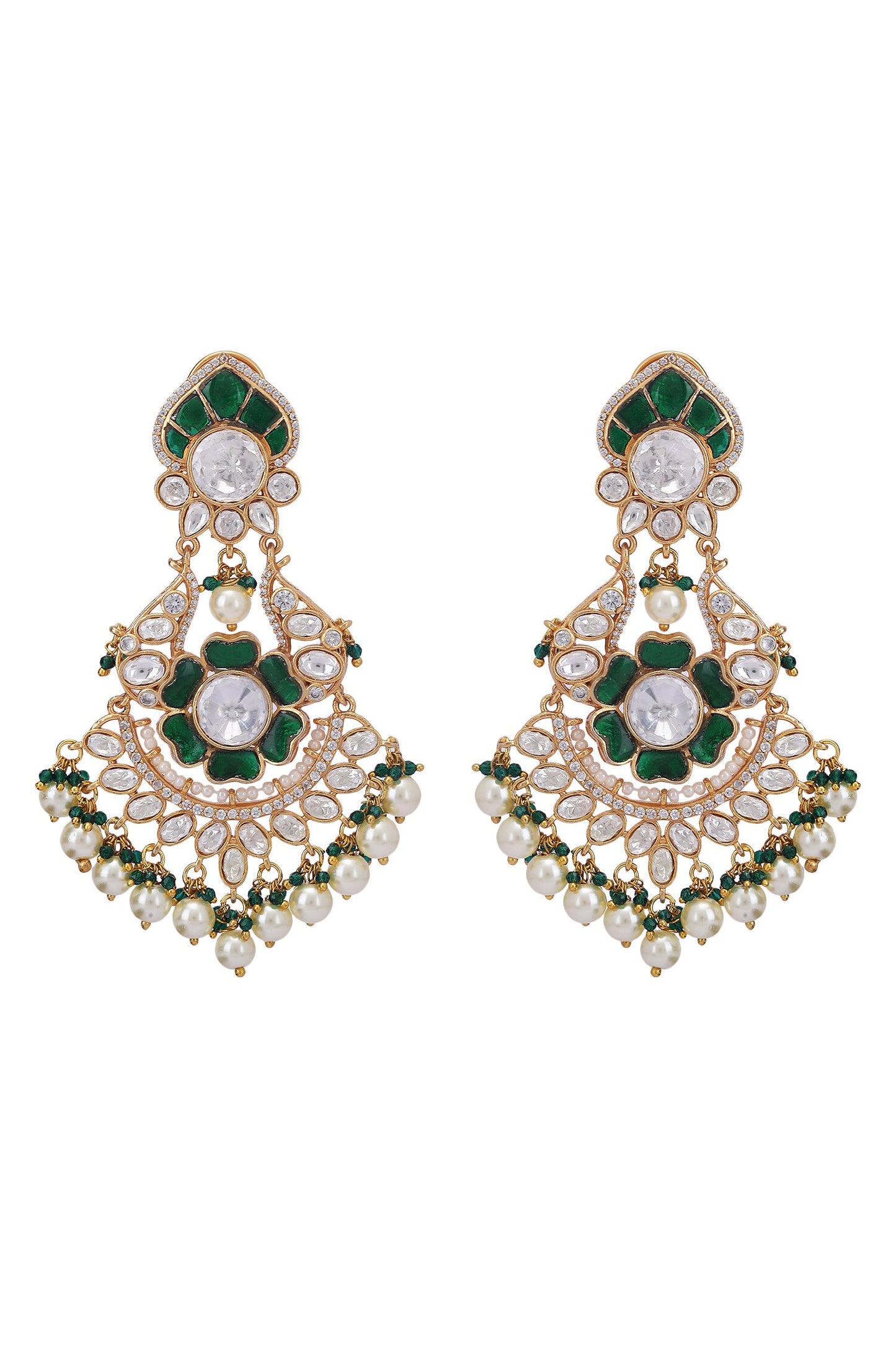Tear Drop Carved Chandbalis