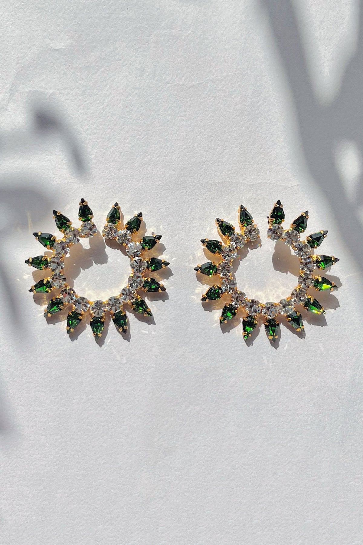 Swarovski Embellished Loop Earrings