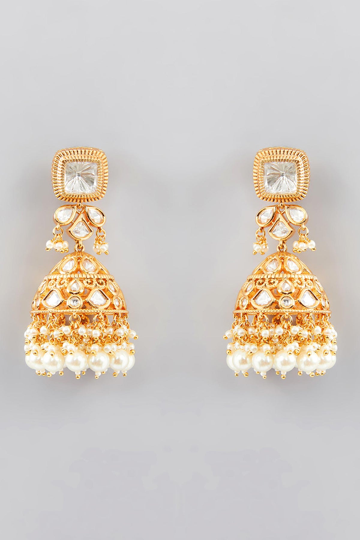 Vine Bloom Kundan Pearl Embellished Jewellery Set