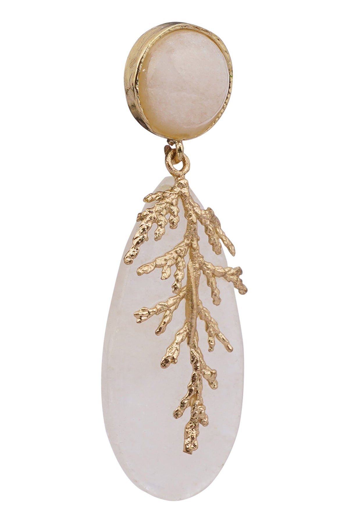 Misty Leaflet Vine Drop Earrings