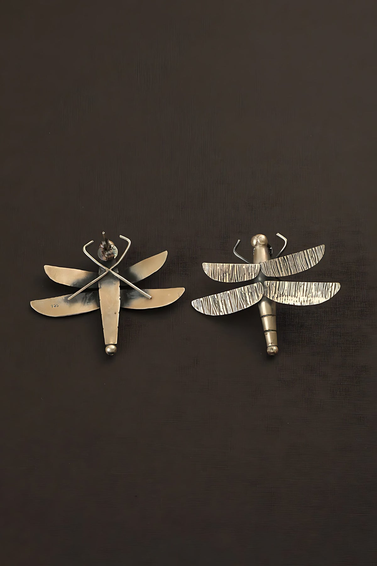 Dragonfly Carved Earrings