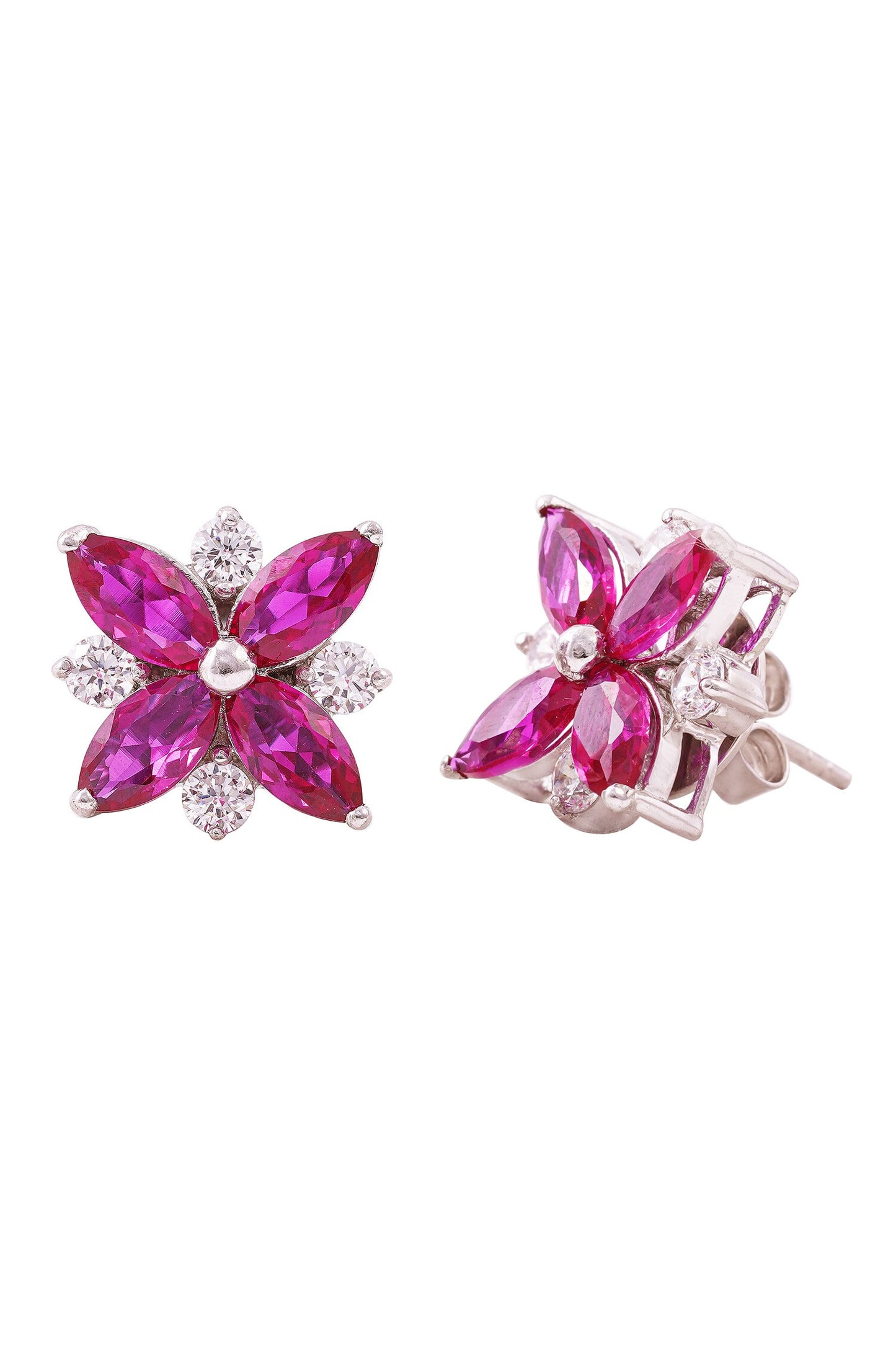 Encanto Floral Marquise Stone Studs
