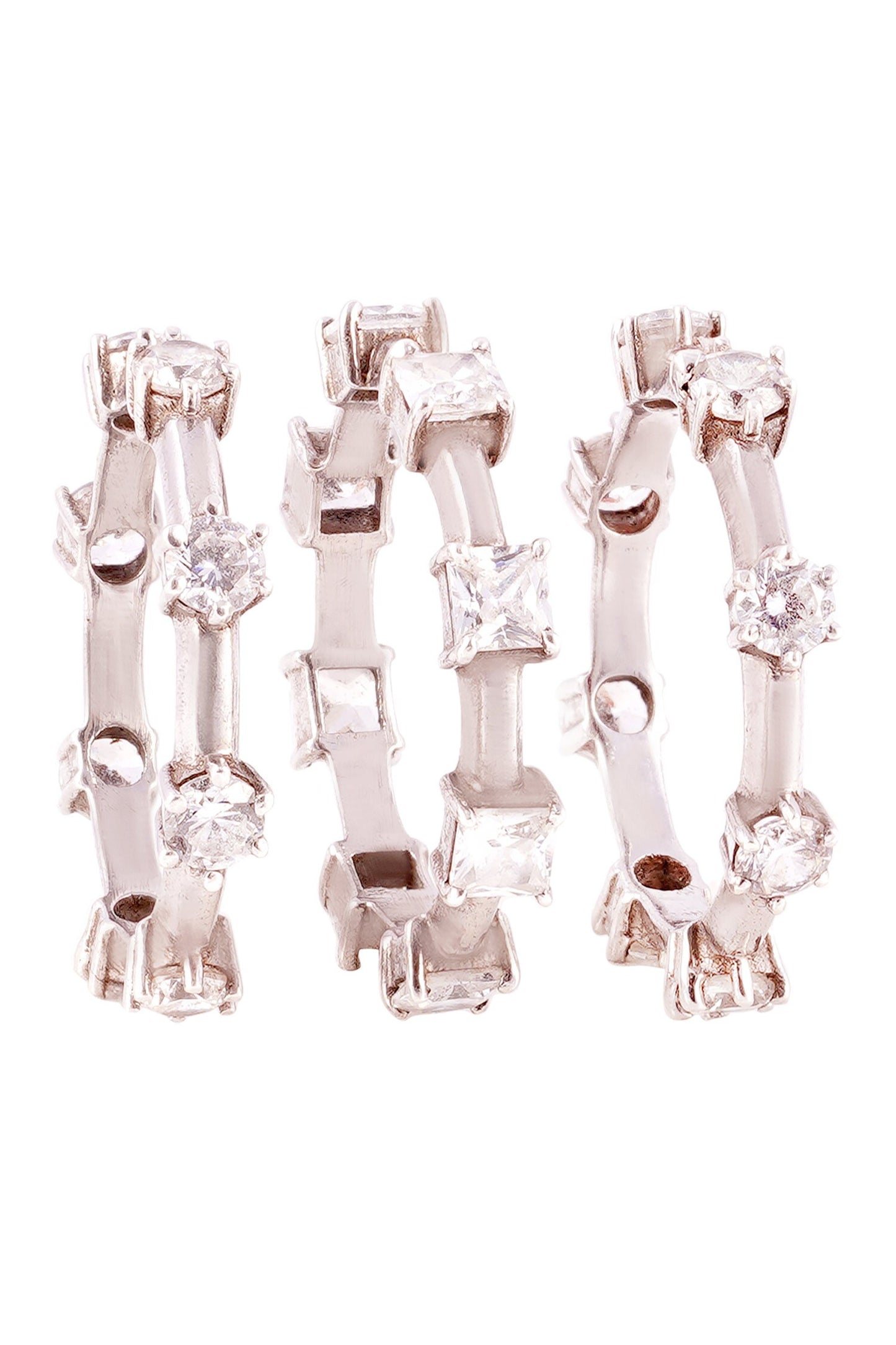 Trifecta Spaced Stackable Rings- Set of 3