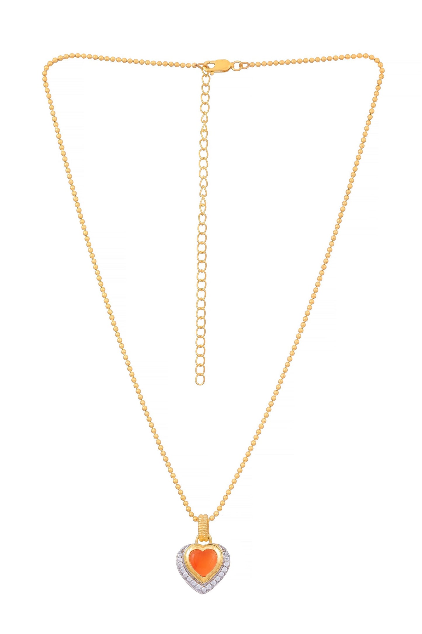 Serenity Rose Quartz Embellished Pendant Necklace