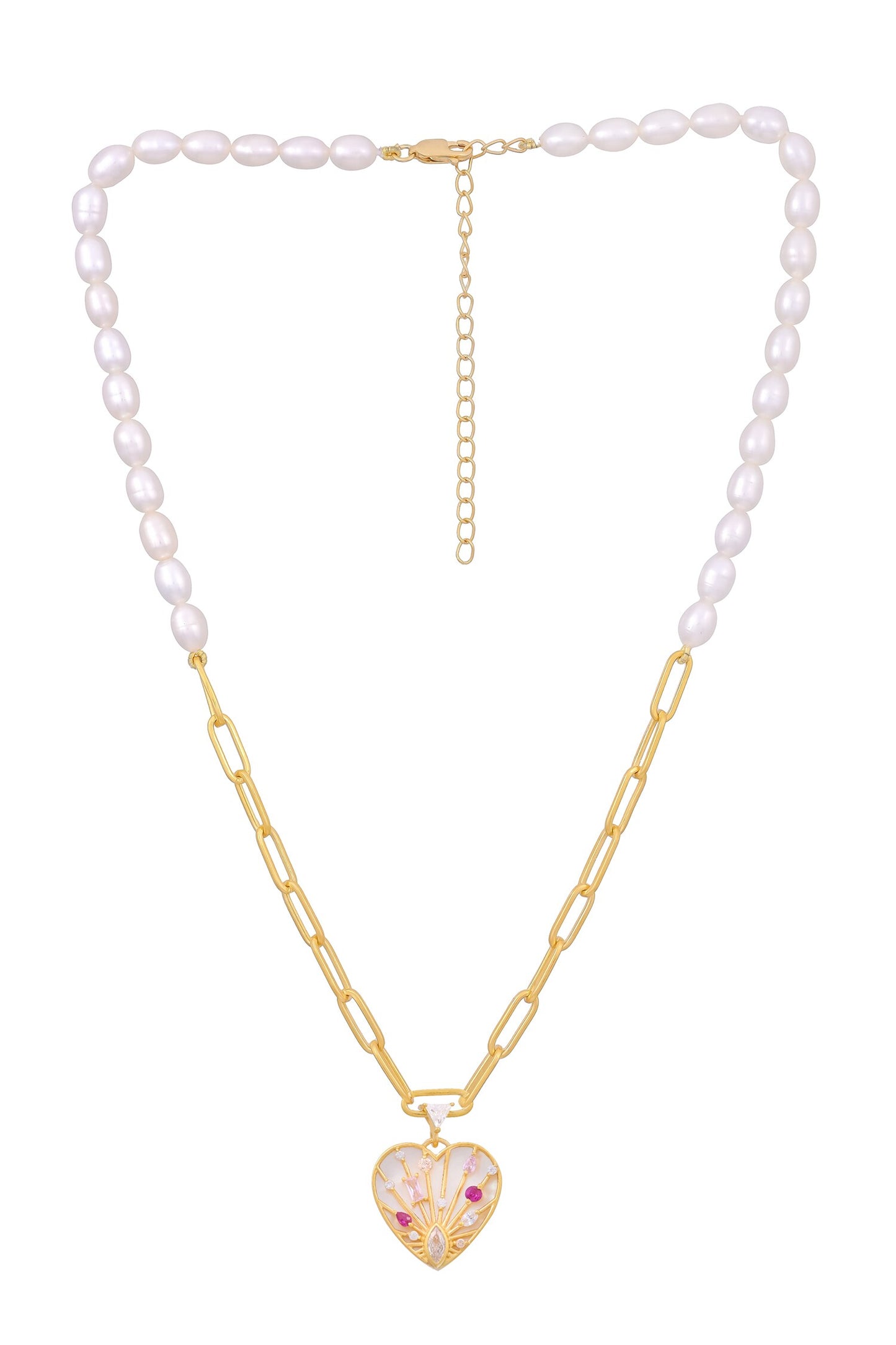 Glow Radiance Heart Shaped Pendant Necklace