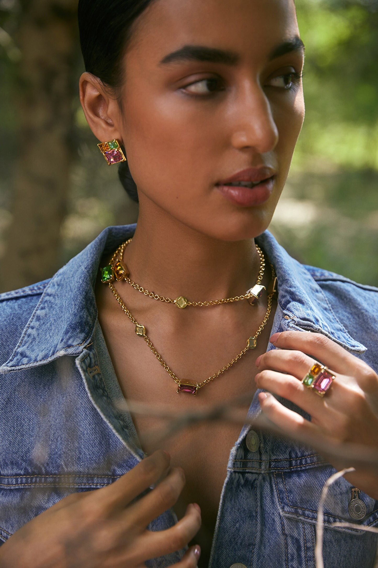 Elysian Swarovski Work Necklace