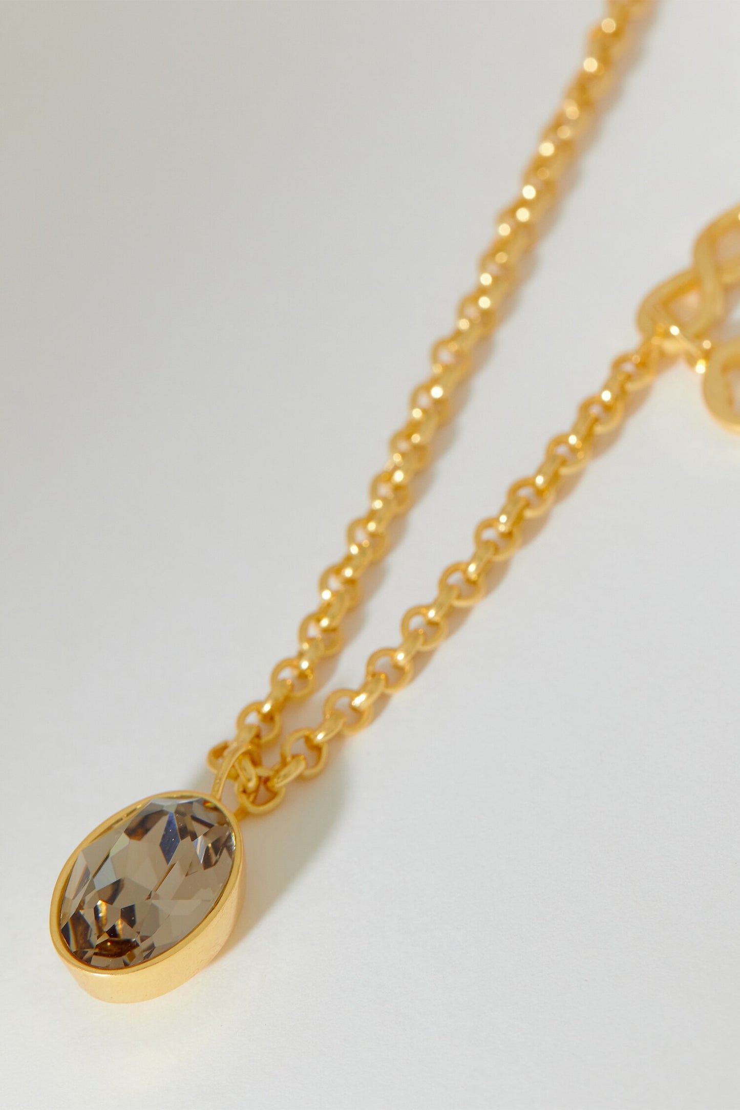 Capella Double Crystal Pendant Necklace