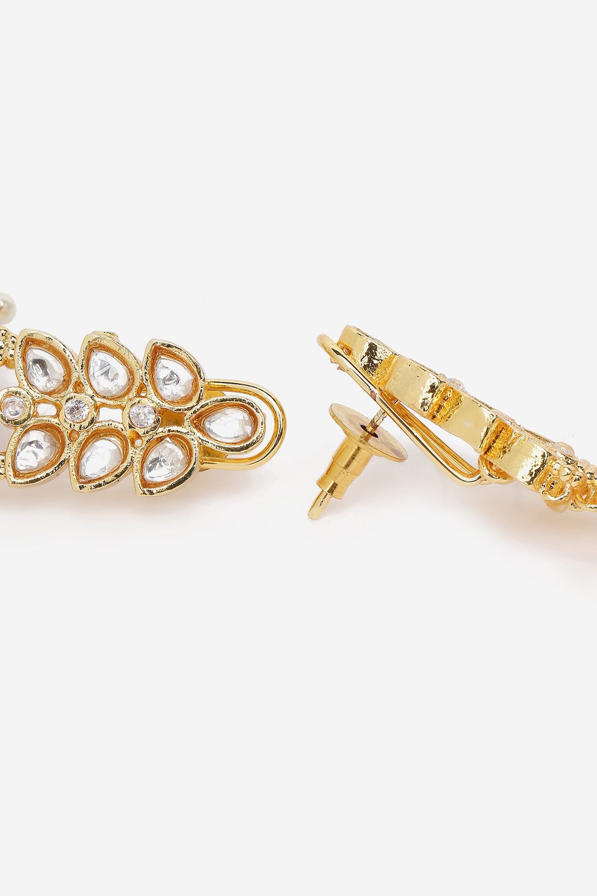 Bead Drops Embellished Chandbali Earrings