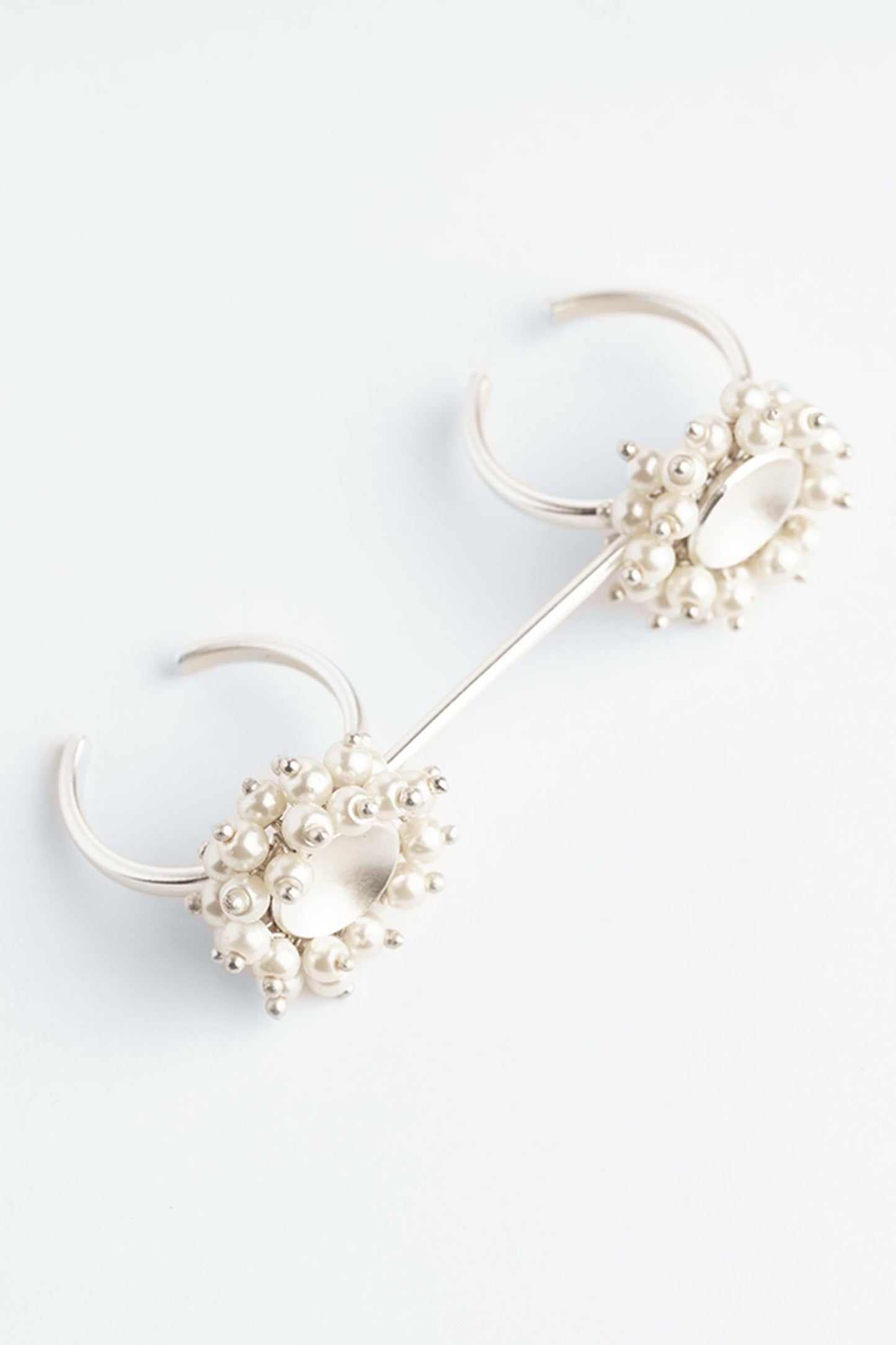 Pearls Embellished Multi-Finger Ring